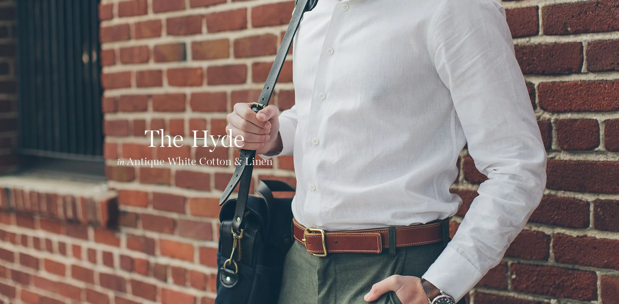 The Hyde in Antique White Cotton & Linen - Image 8