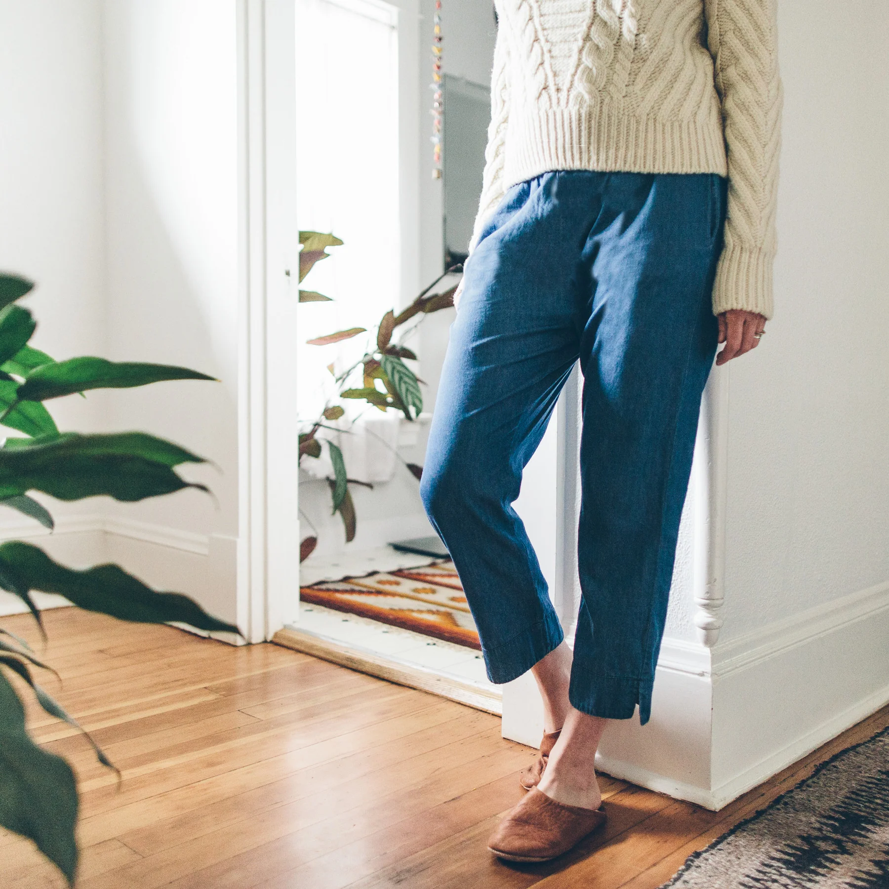 The Isla Pant in Sun Bleached Denim - Image 3