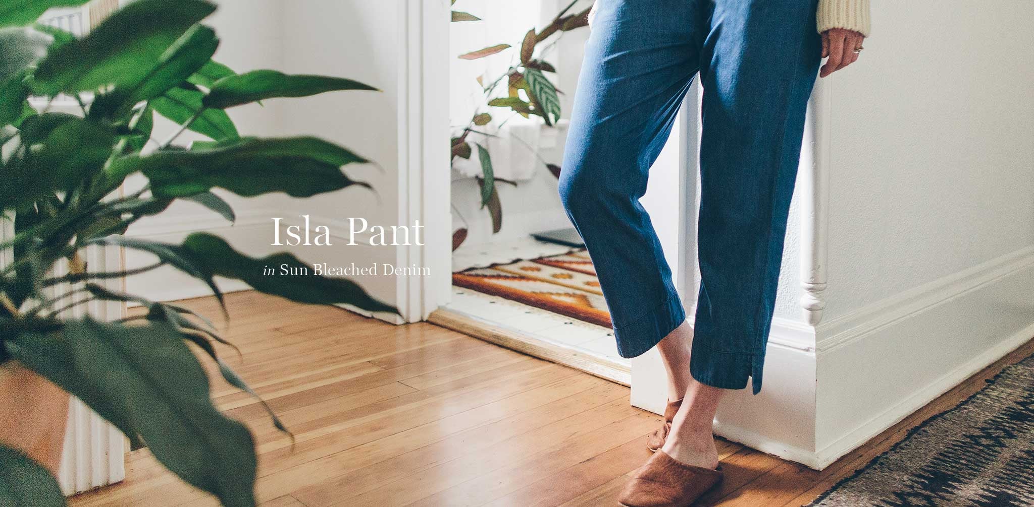 The Isla Pant in Sun Bleached Denim - Image 7