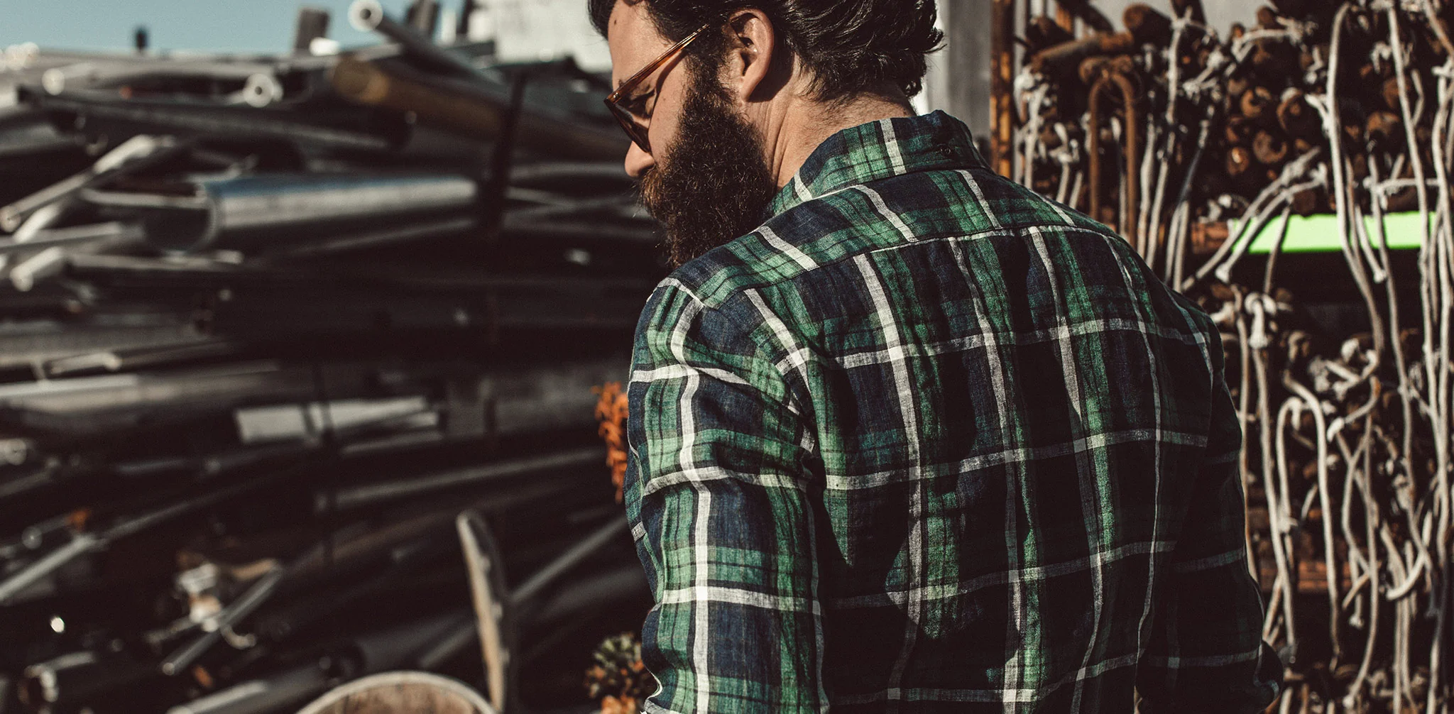 The Jack in Blackwatch Plaid Linen - Image 9