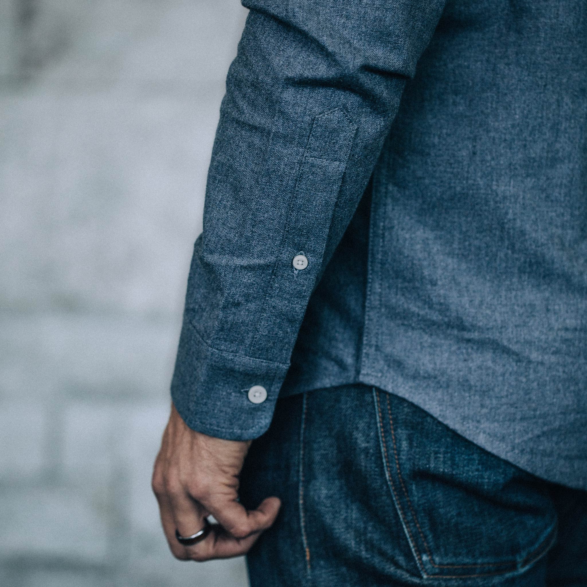 The Jack in Brushed Heather Navy - Image 4