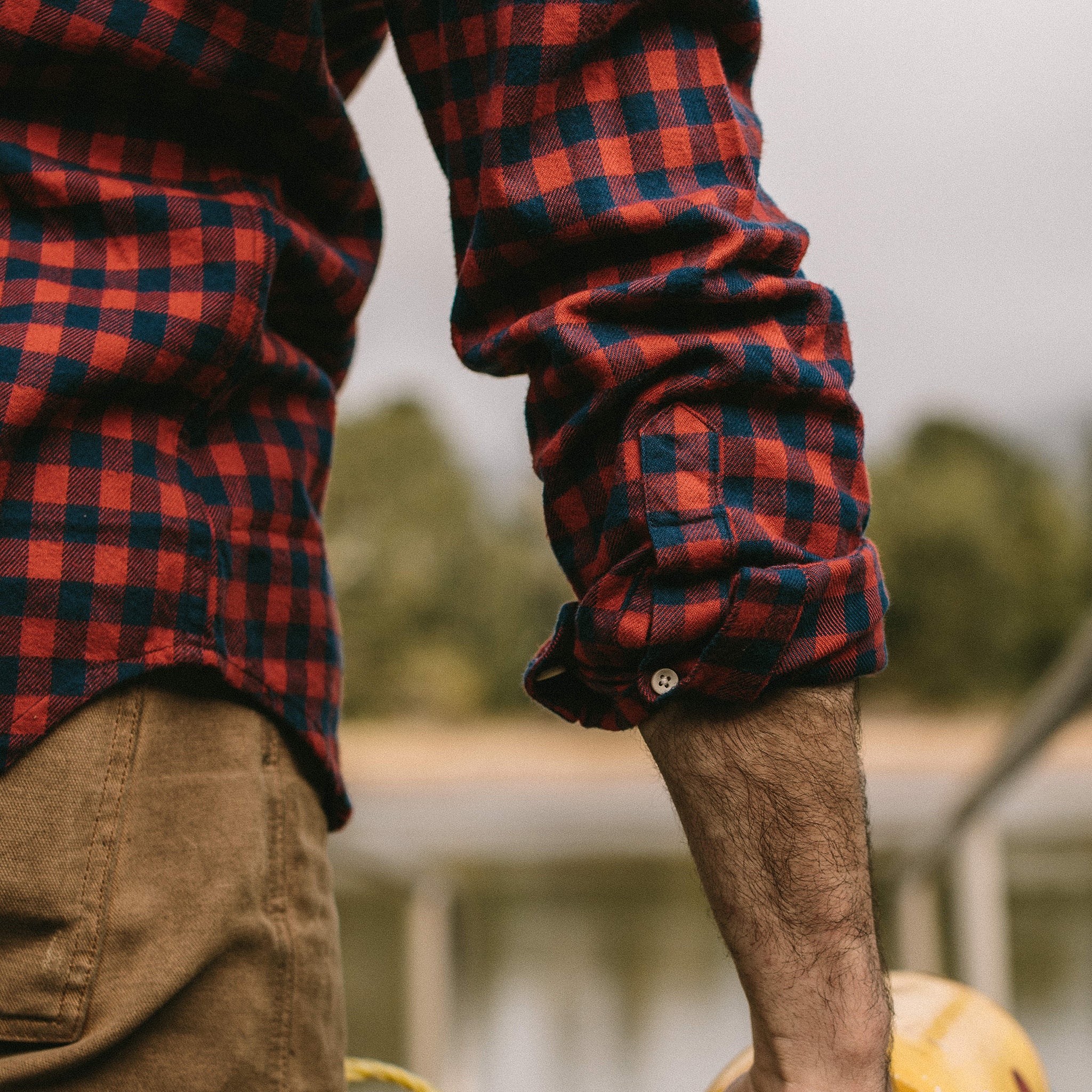 The Jack in Brushed Navy Buffalo Check - Image 6