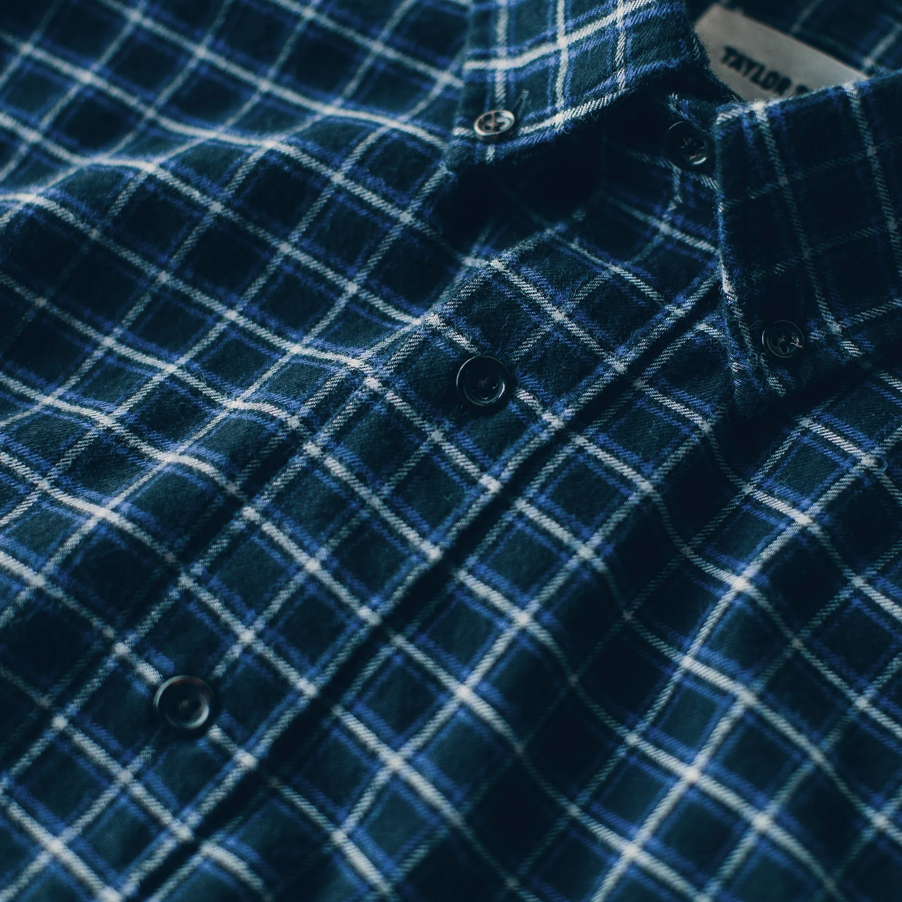 The Jack in Brushed Navy Plaid Flannel - Image 6