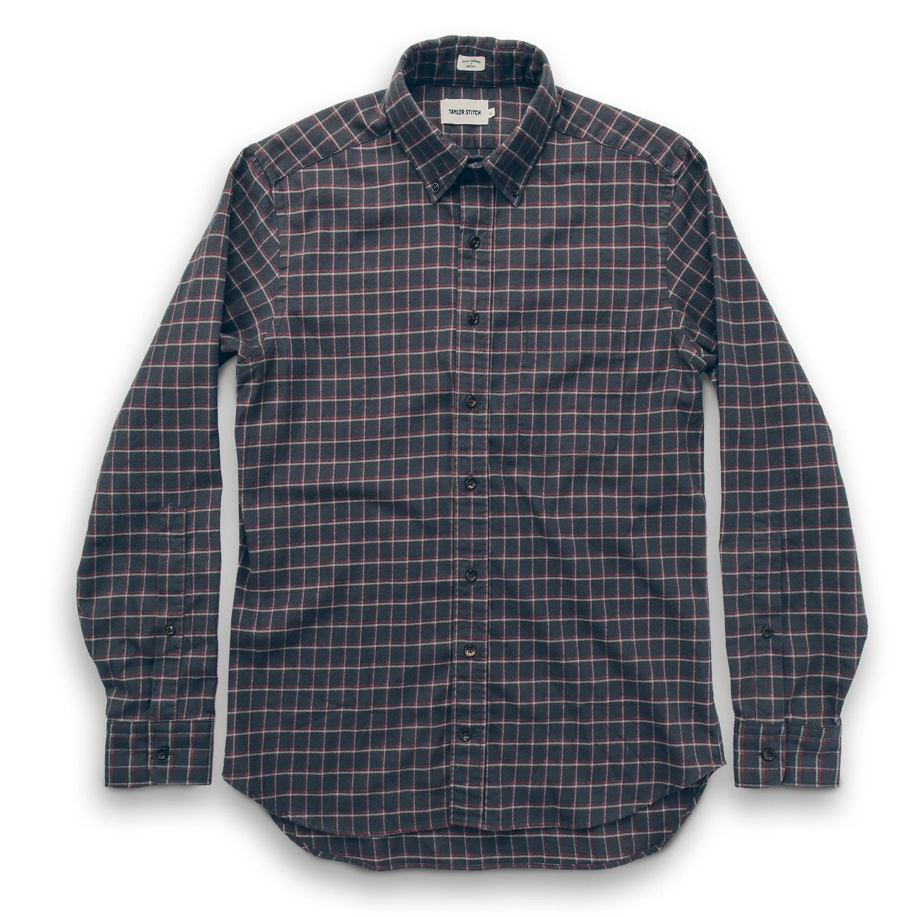 The Jack in Brushed Taupe Plaid Flannel - Image 4