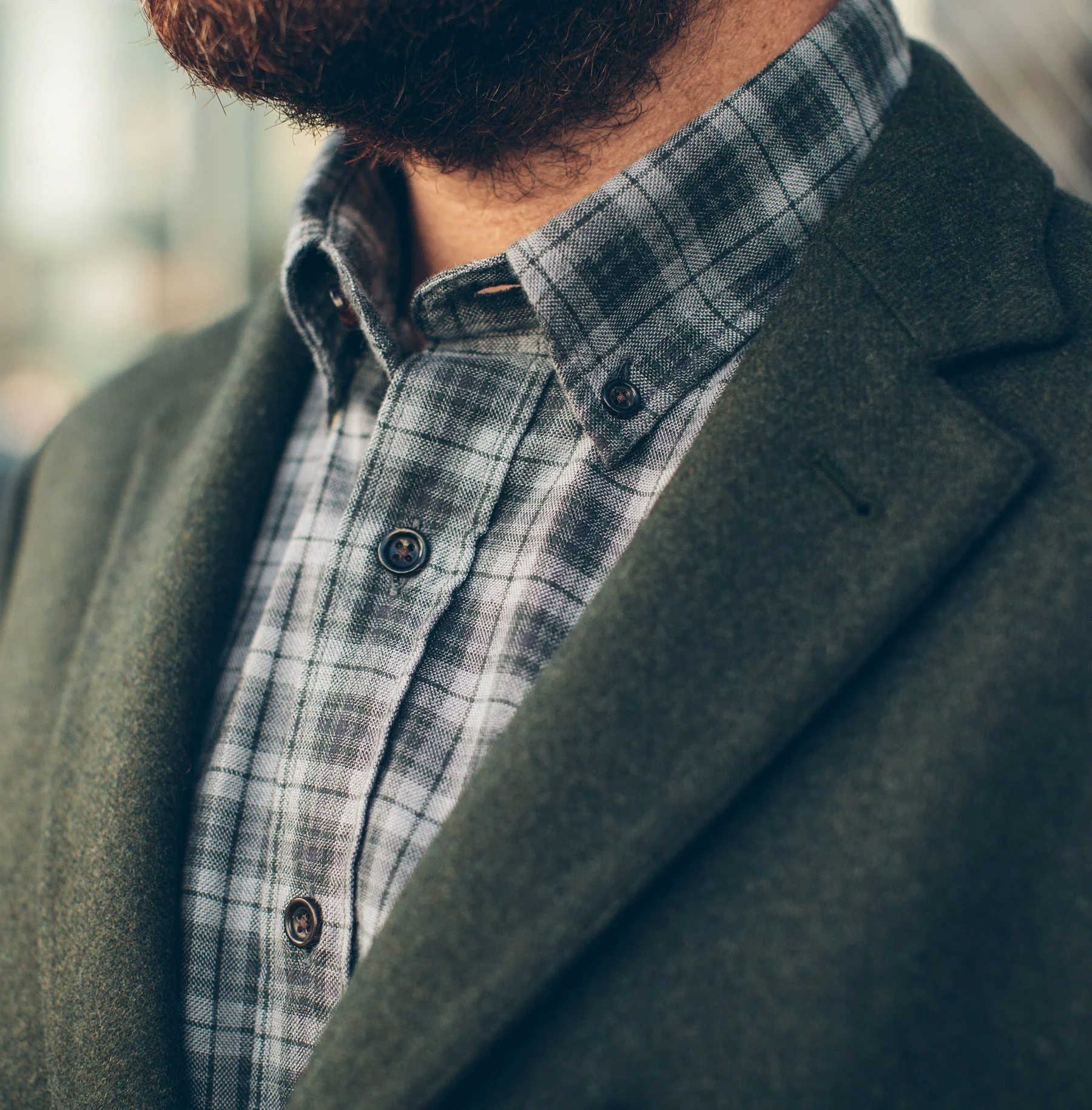 The Jack in Grey & Hunter Green Plaid - Image 6