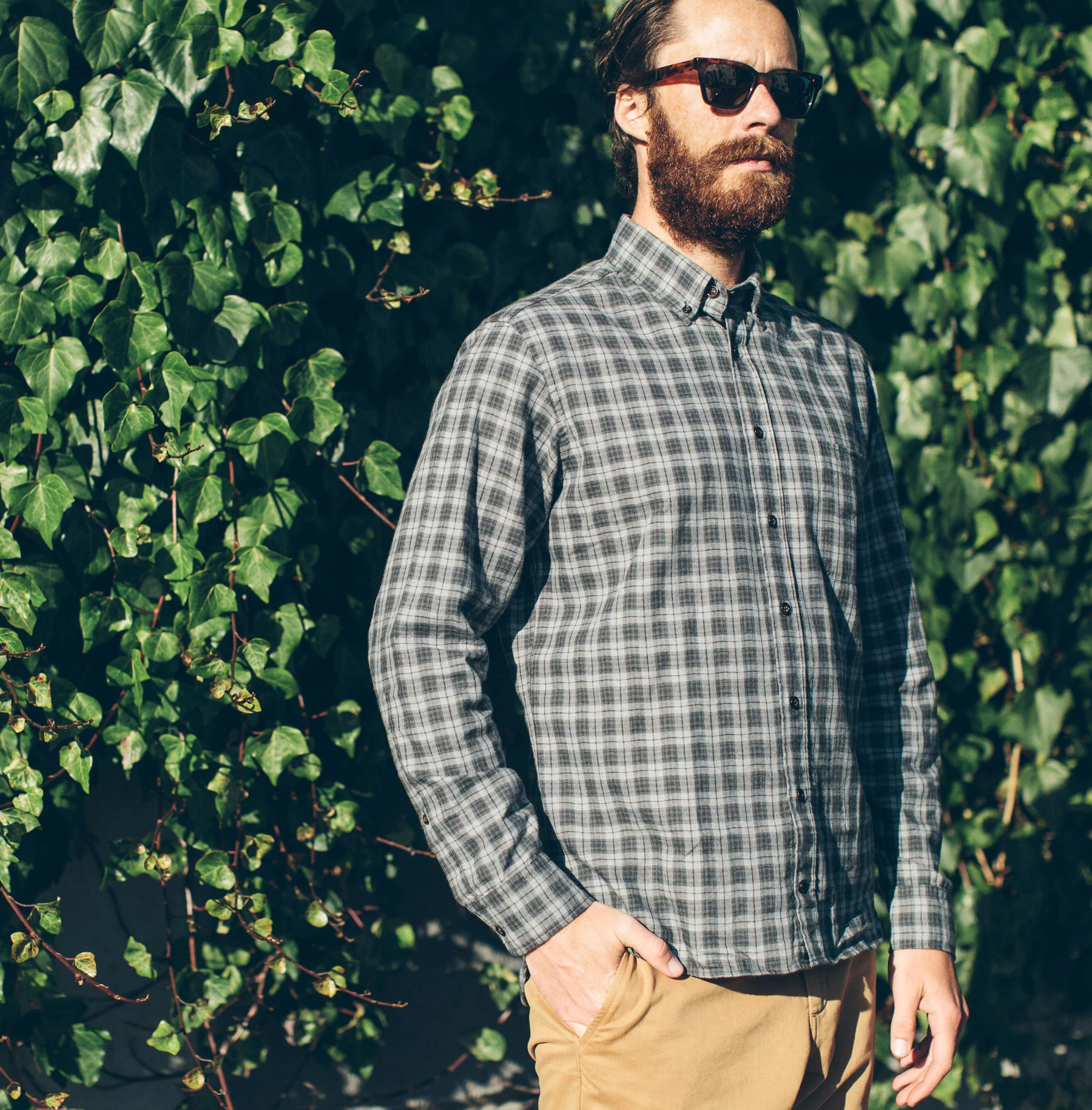 The Jack in Grey & Hunter Green Plaid - Image 7