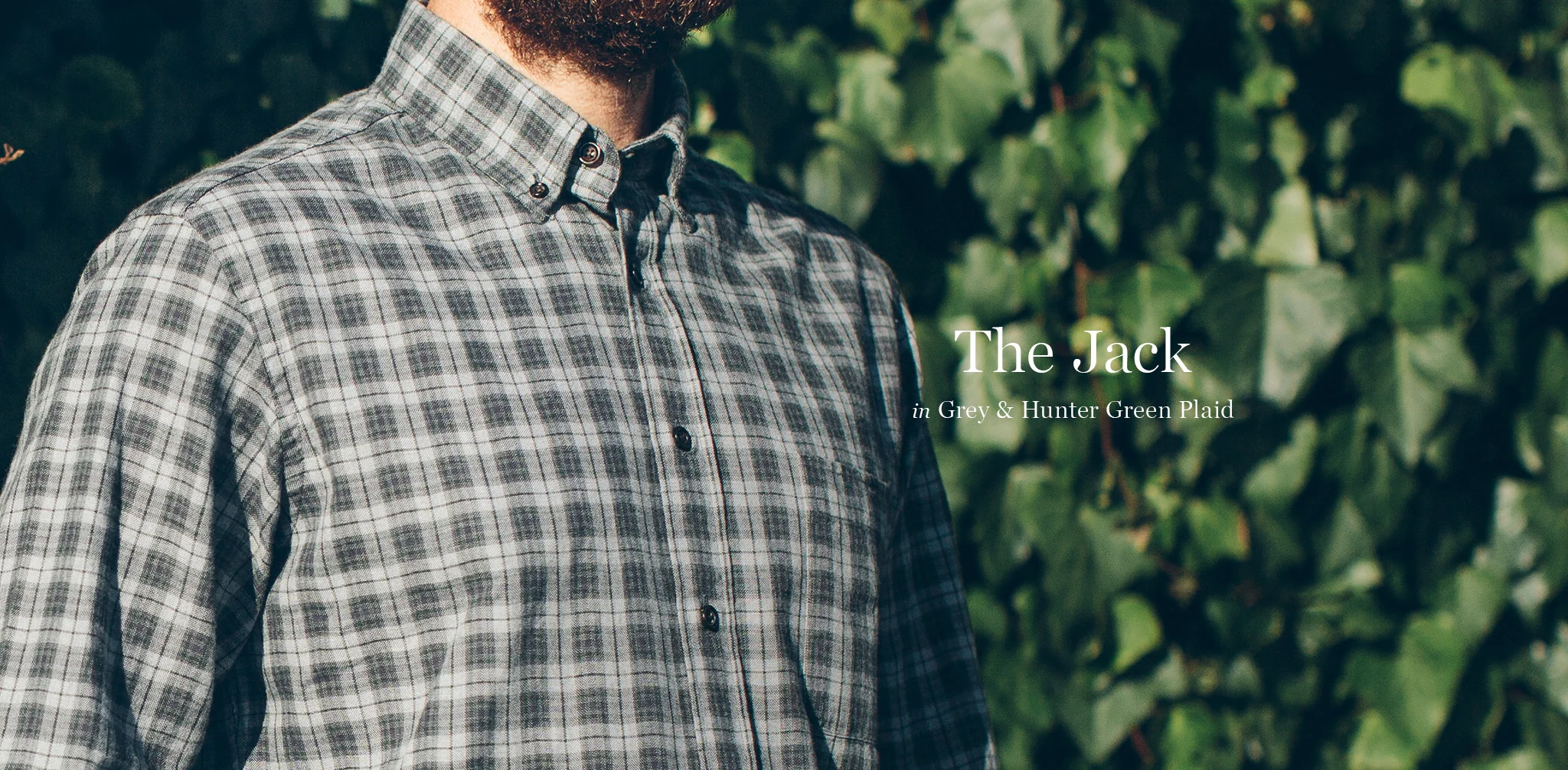 The Jack in Grey & Hunter Green Plaid - Image 8
