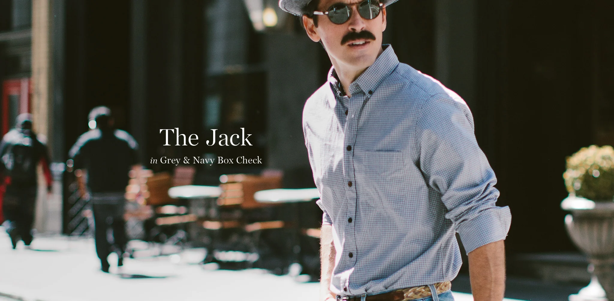 The Jack in Grey & Navy Box Check - Image 8