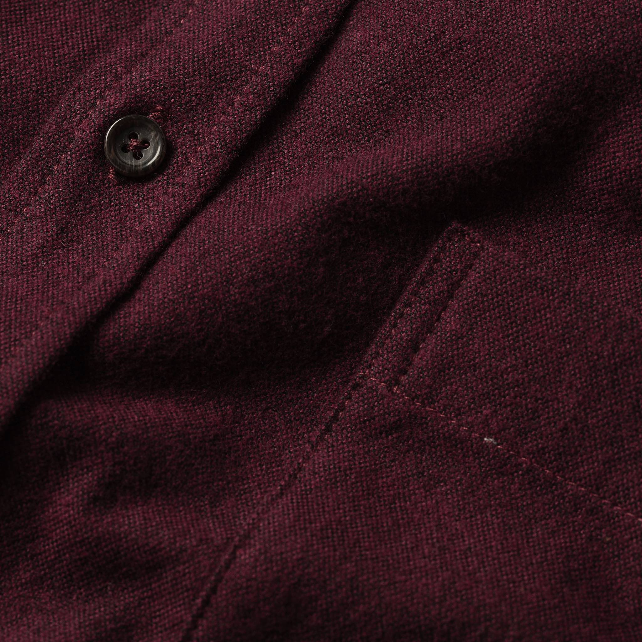 The Jack in Maroon Brushed Oxford - Image 7