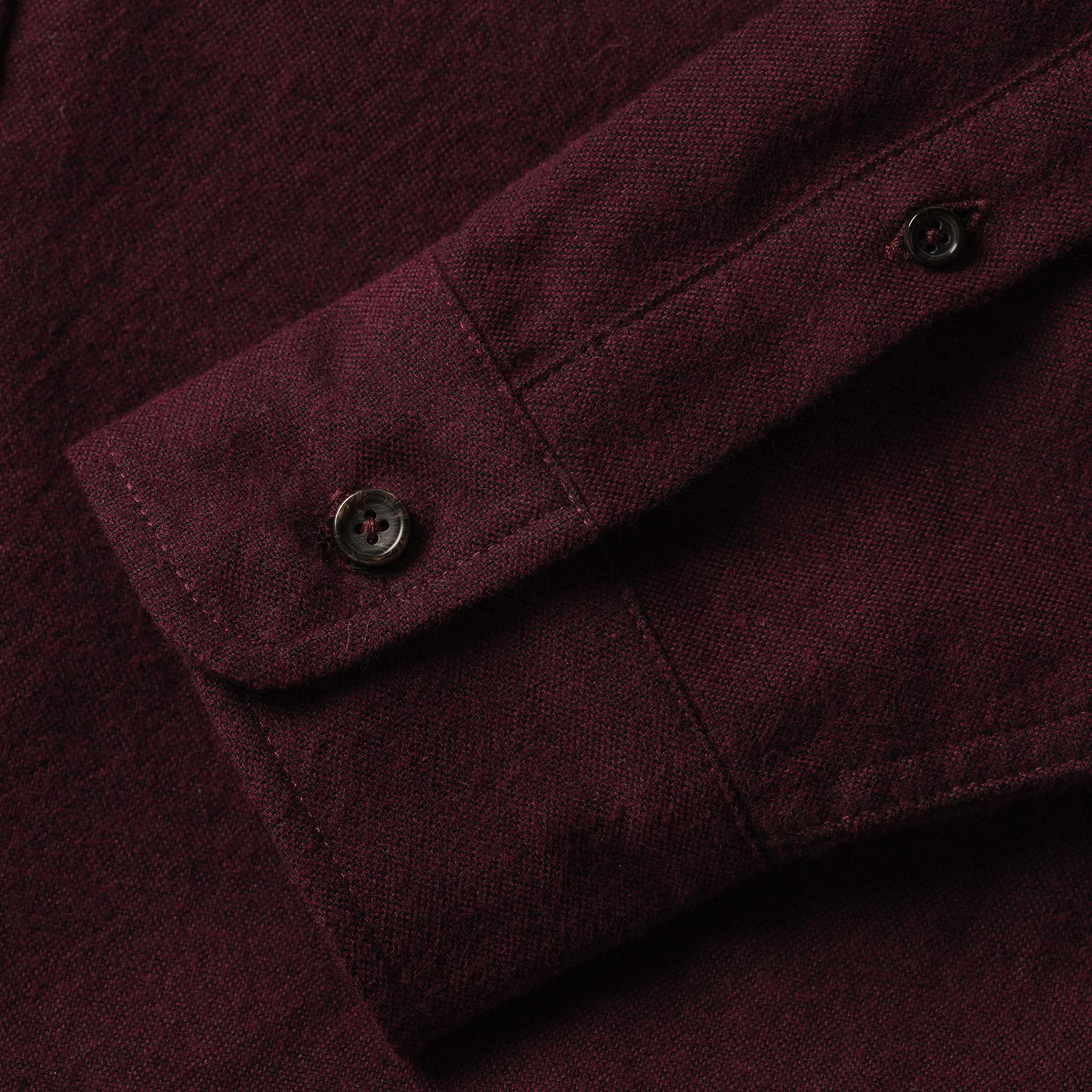 The Jack in Maroon Brushed Oxford - Image 8
