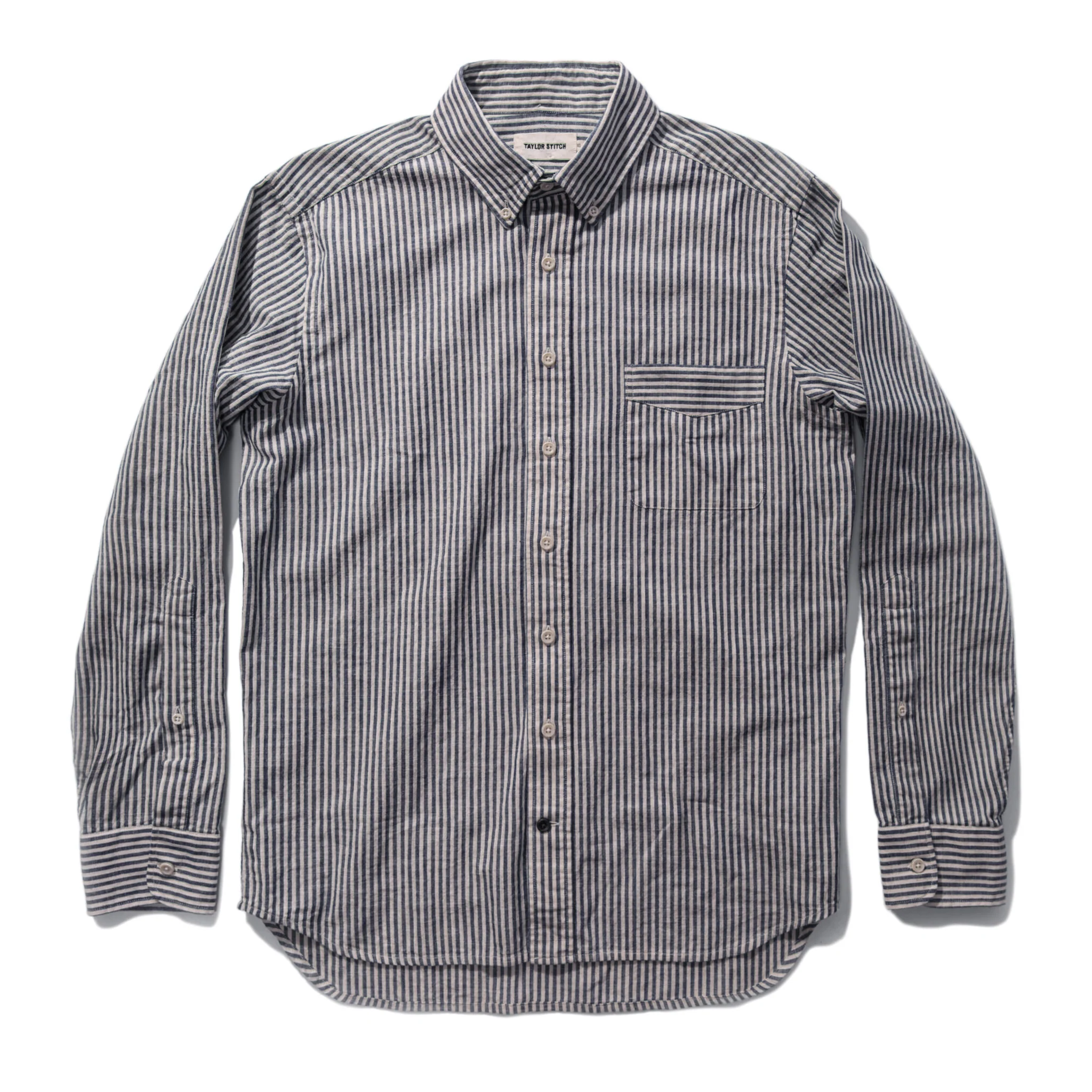 The Jack in Natural Striped Chambray - Image 7