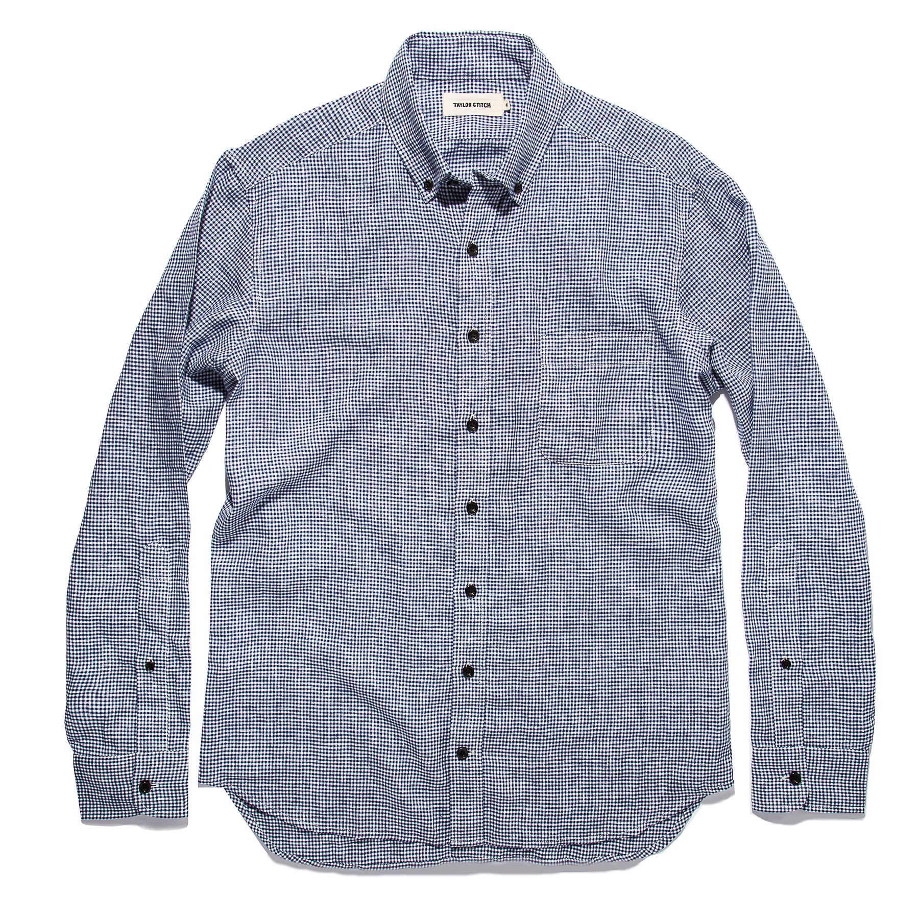 The Jack in Navy Mini Gingham Linen - Image 6