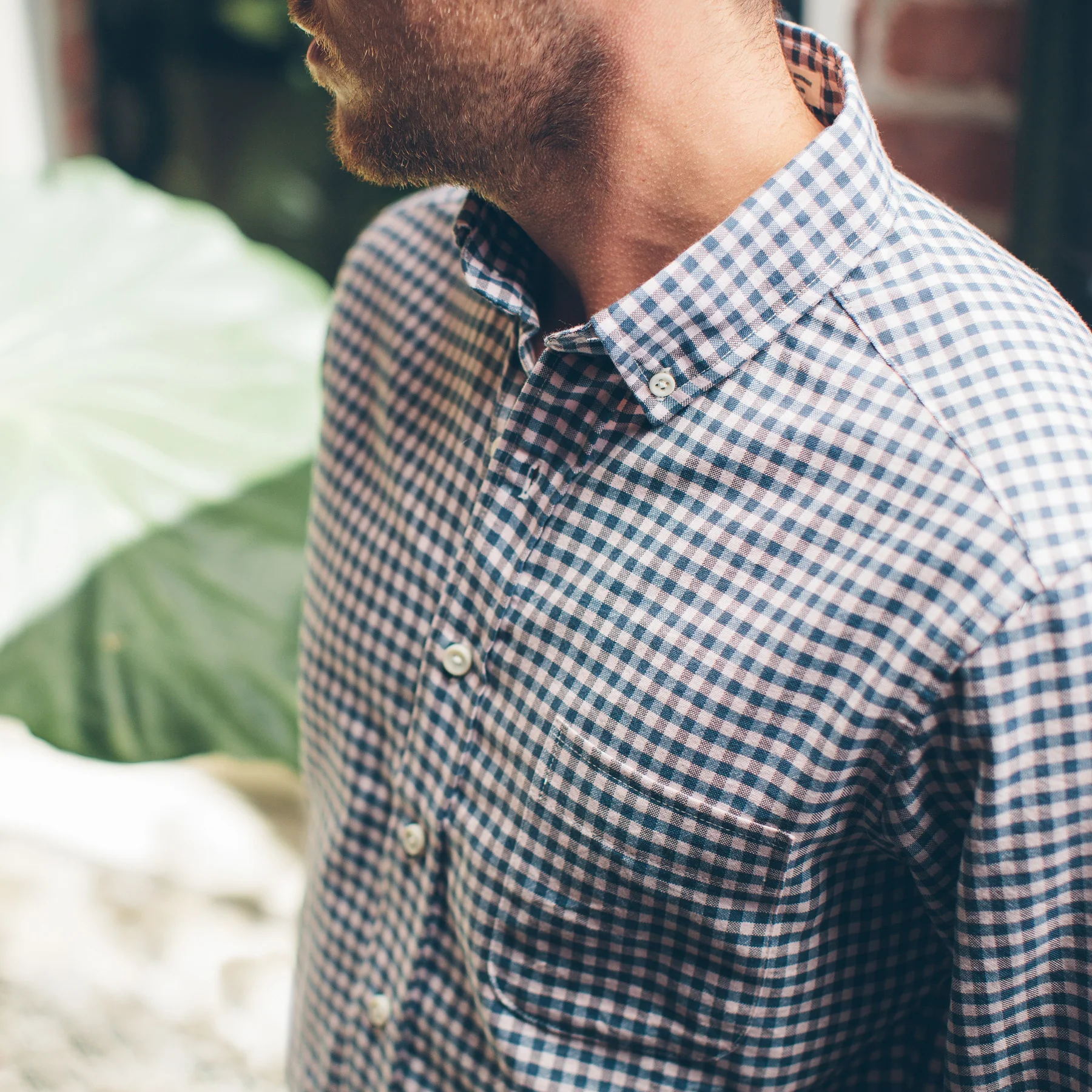 The Jack in Pale Pink Gingham Oxford - Image 3