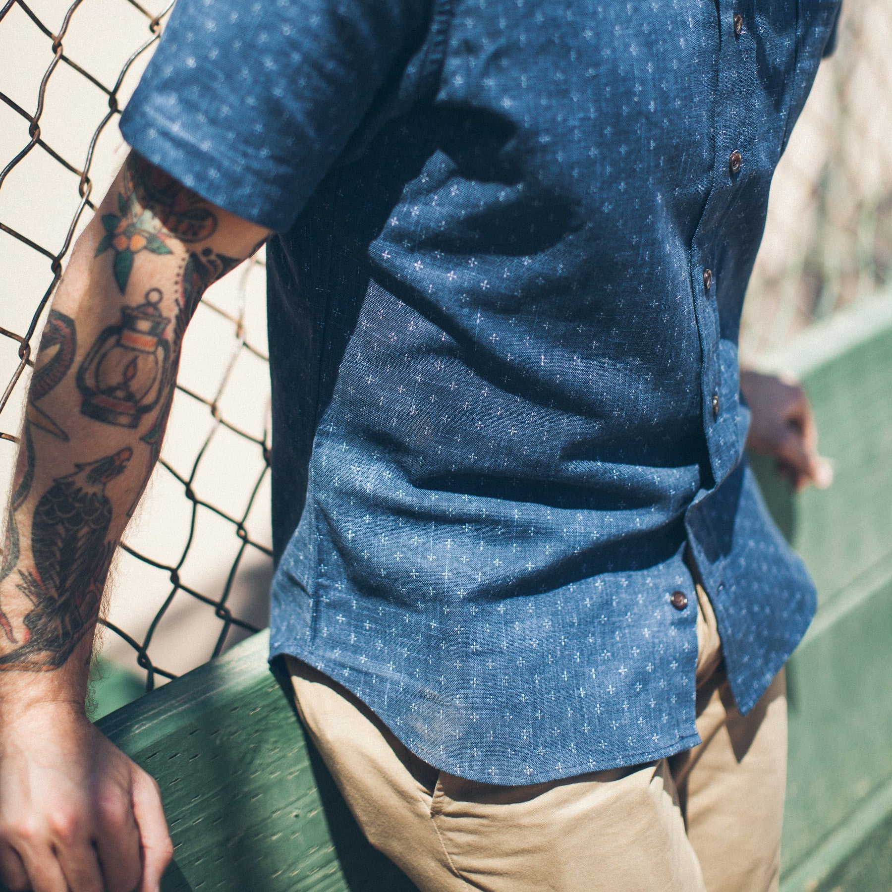 The Short Sleeve Jack in Indigo Star - Image 2