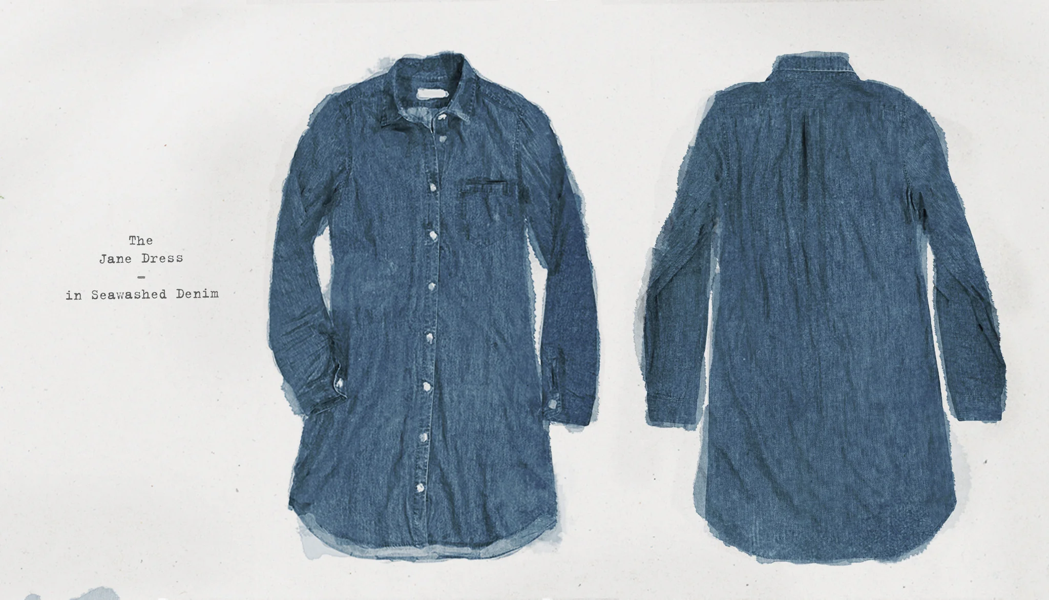 The Jane - Sea Washed Denim Dress - Image 11