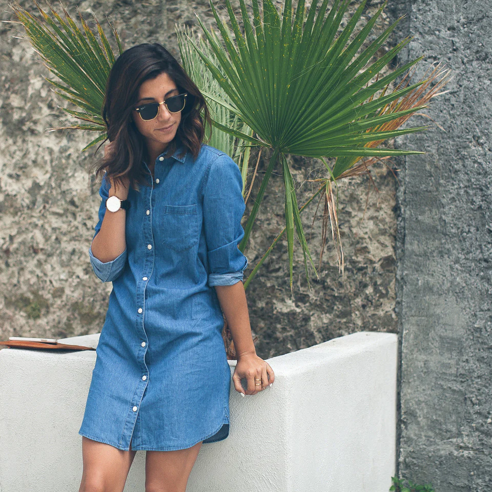The Jane - Sea Washed Denim Dress - Image 4
