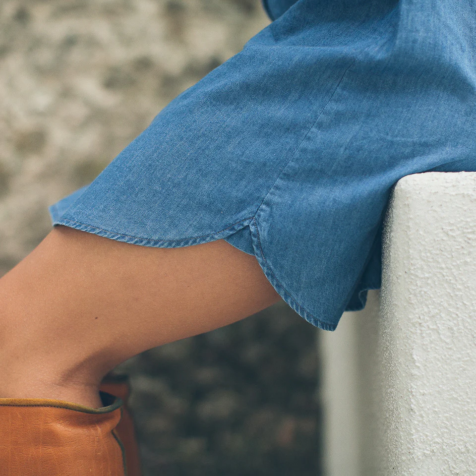 The Jane - Sea Washed Denim Dress - Image 8