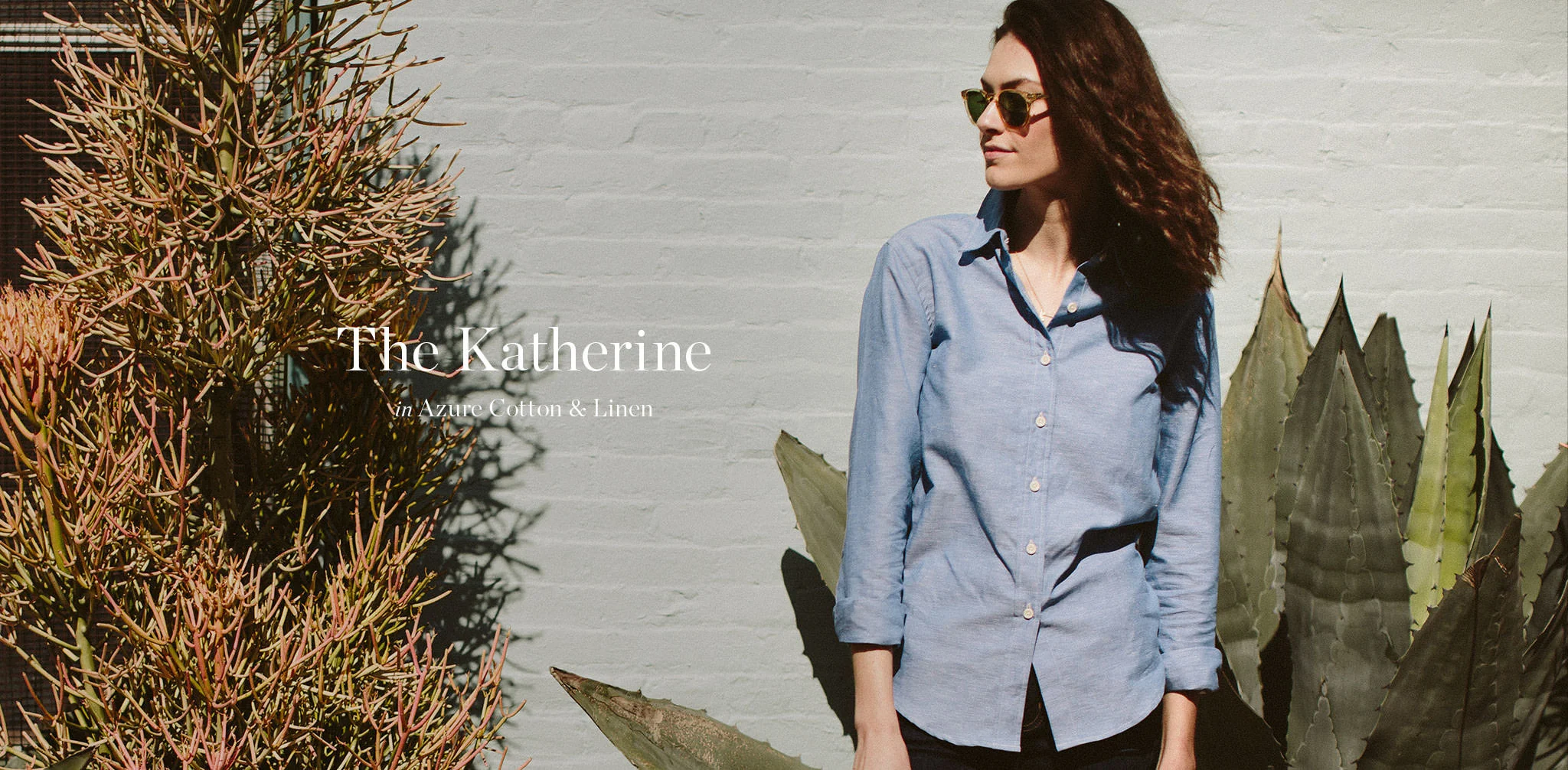 The Katherine in Azure Cotton & Linen - Image 6