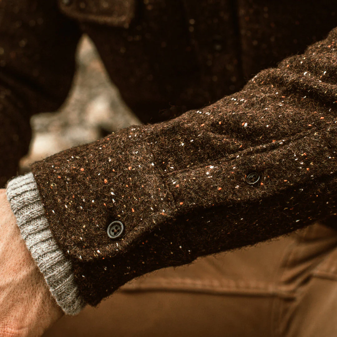 The Leeward Shirt in Chocolate Donegal - Image 4