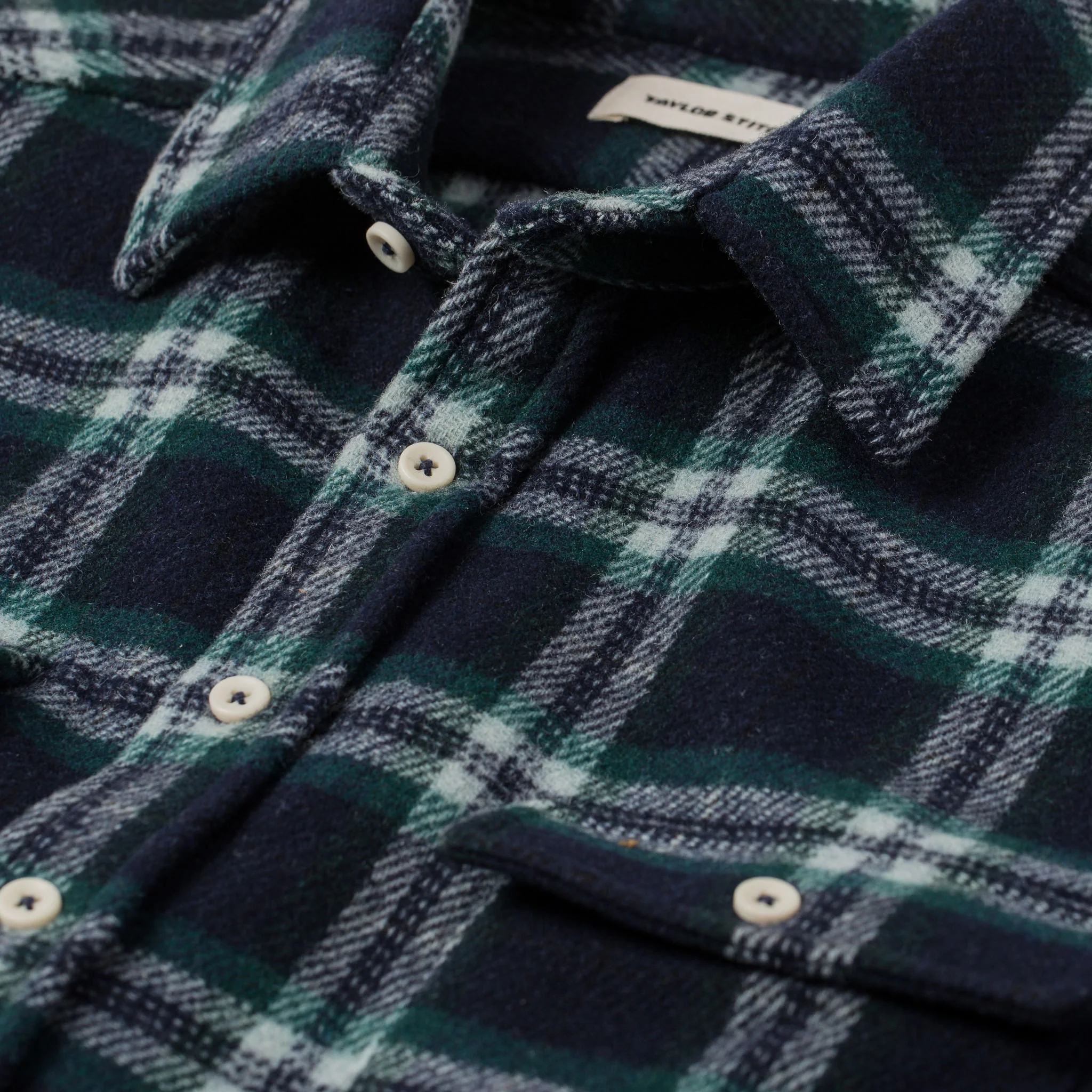 The Leeward Shirt in Navy Tartan - Image 6