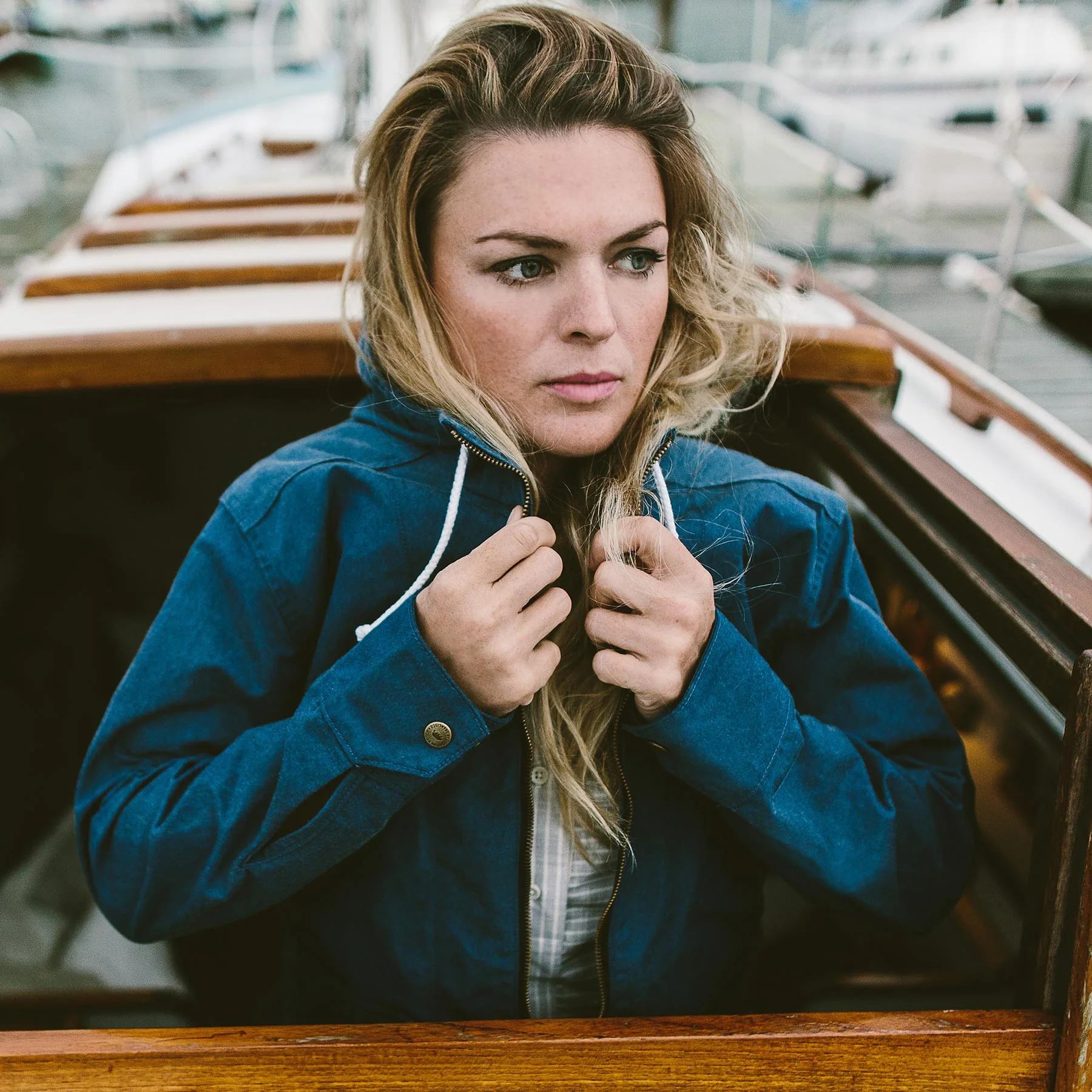 The Lighthouse Jacket in Indigo Chambray - Image 2