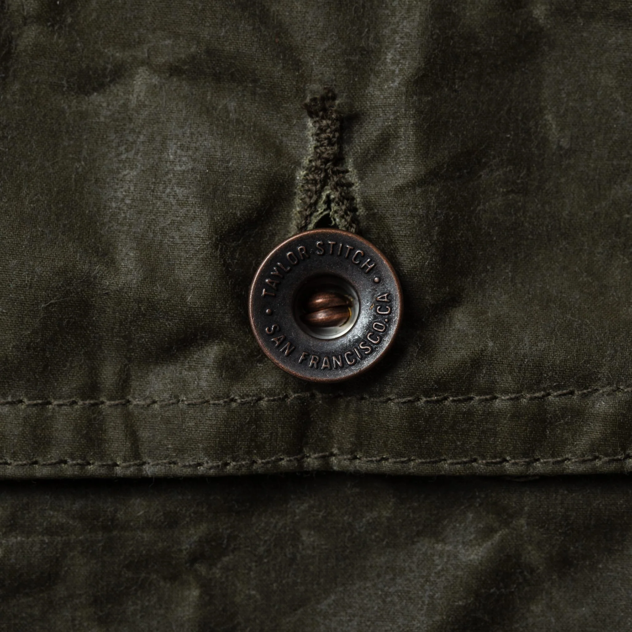 The Lined Long Haul Jacket in Olive Waxed Canvas - Image 11
