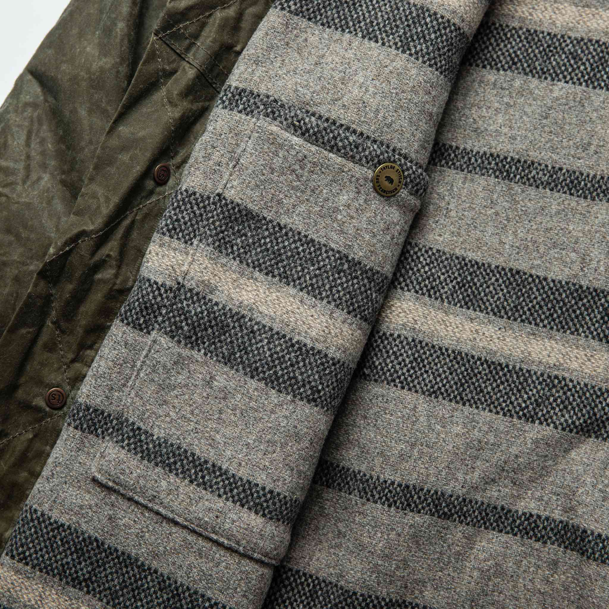 The Lined Long Haul Jacket in Olive Waxed Canvas - Image 8