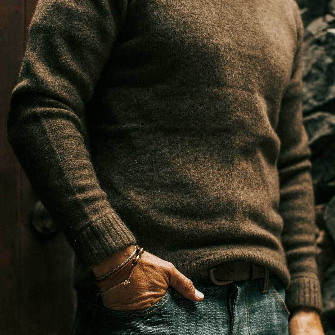 The Lodge Sweater in Army - Image 3