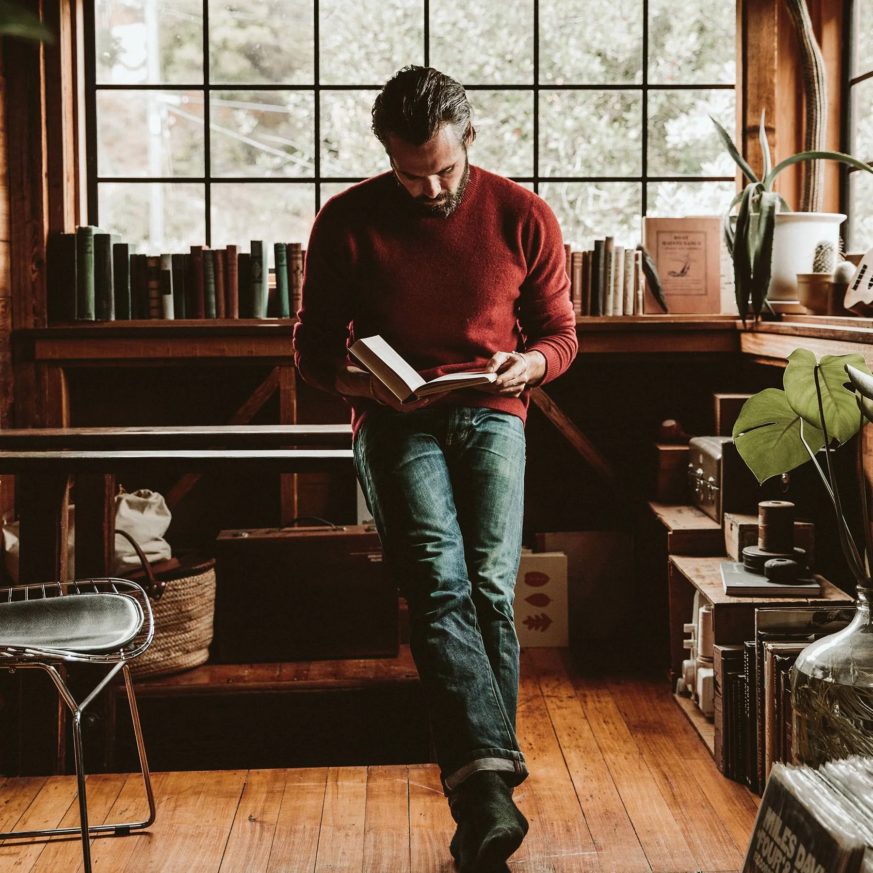 The Lodge Sweater in Cardinal - Image 2