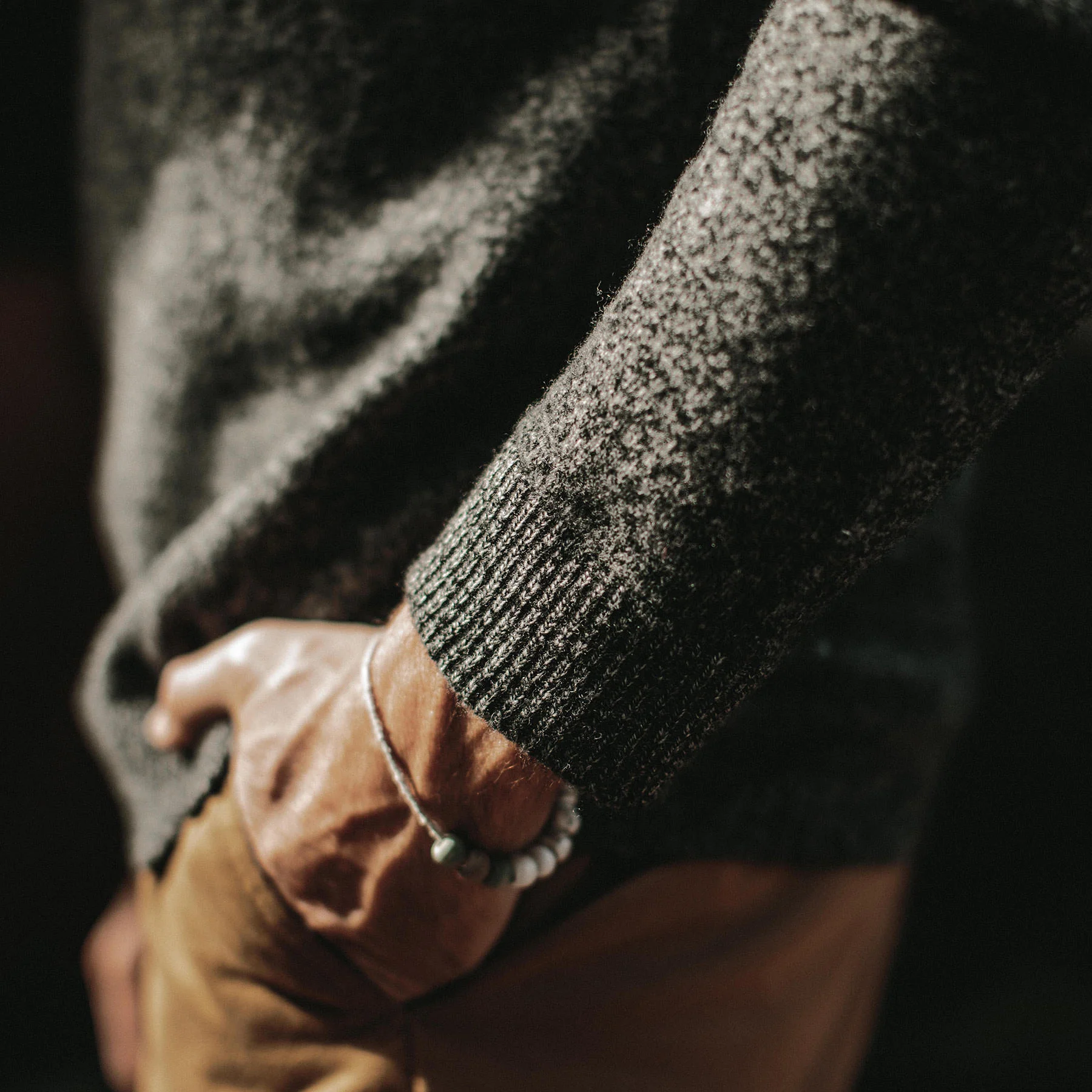 The Lodge Sweater in Charcoal - Image 4
