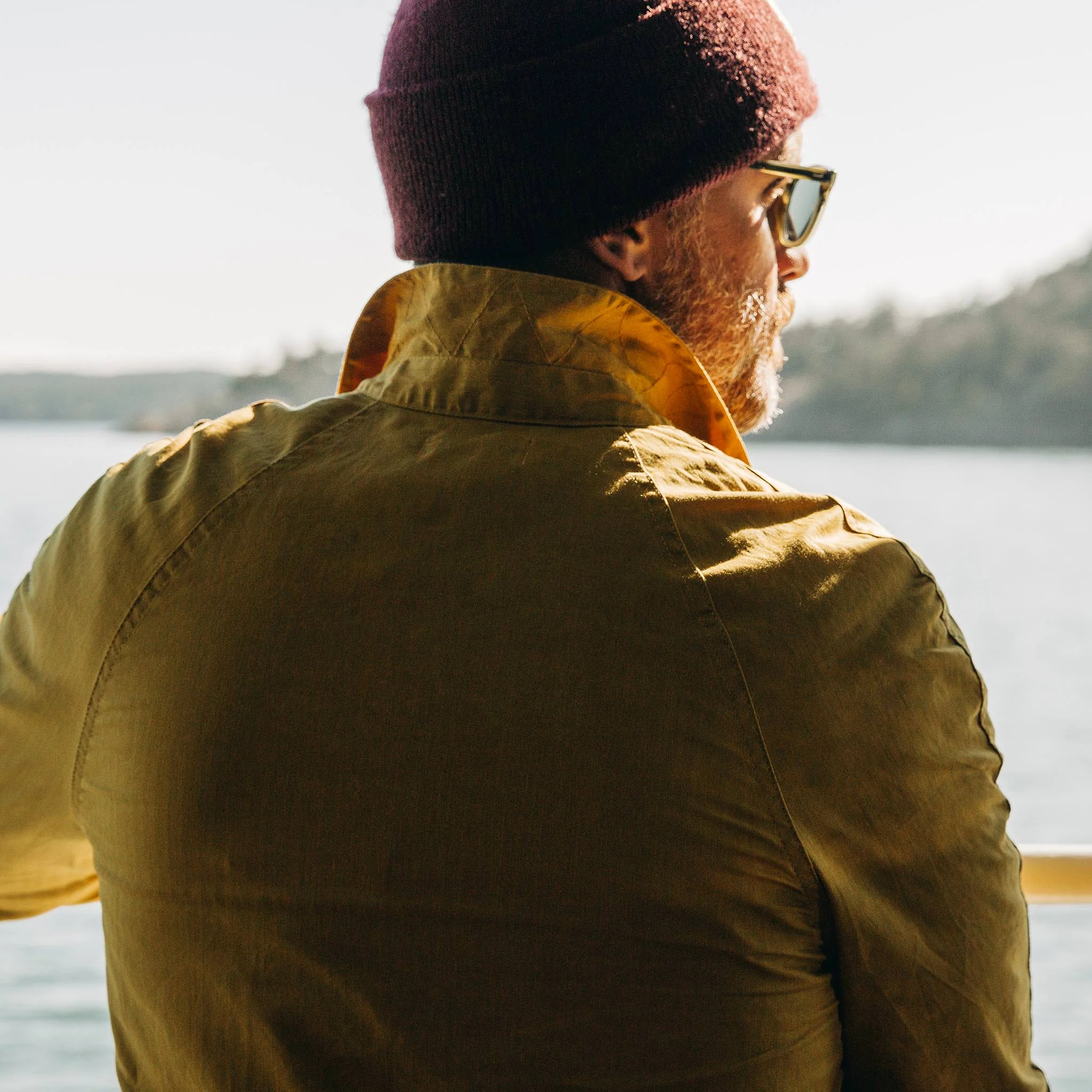 The Lombardi Jacket in Mustard Dry Wax - Image 4