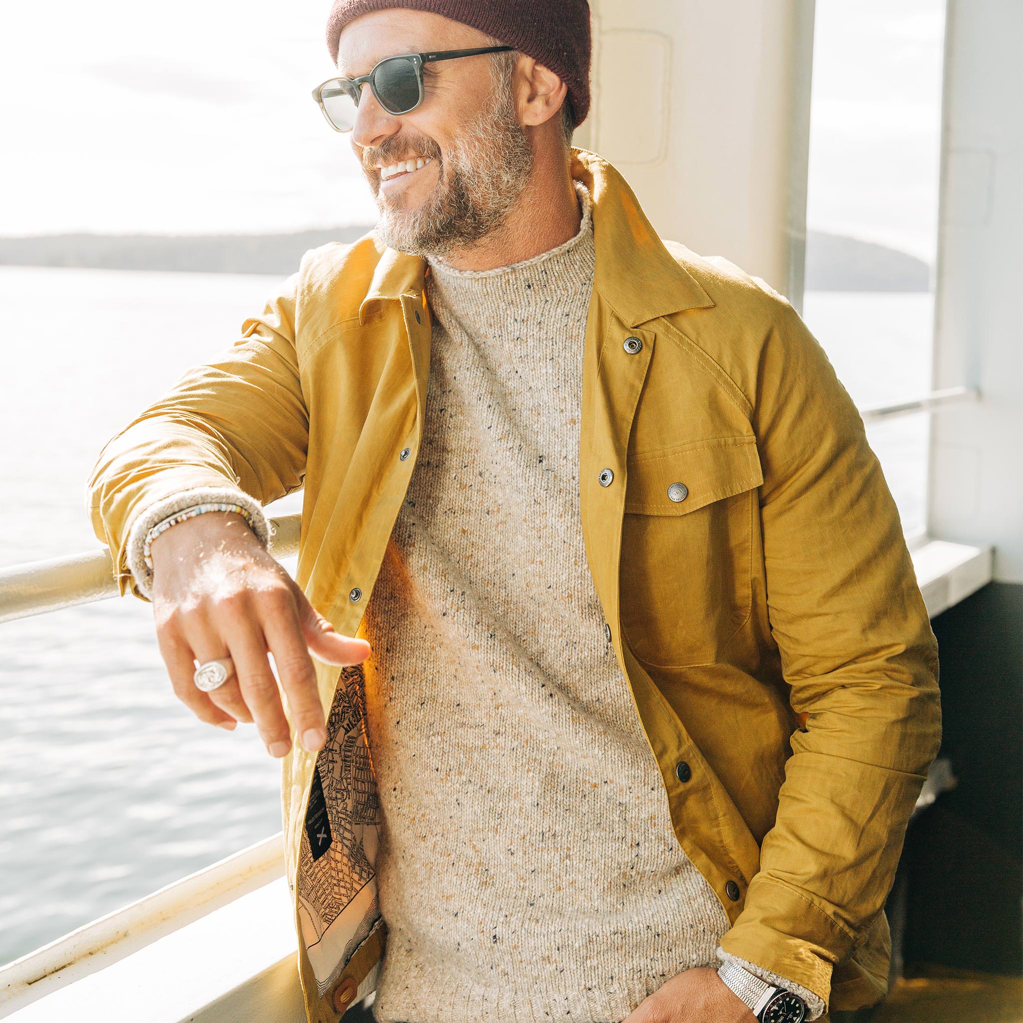 The Lombardi Jacket in Mustard Dry Wax - Image 6
