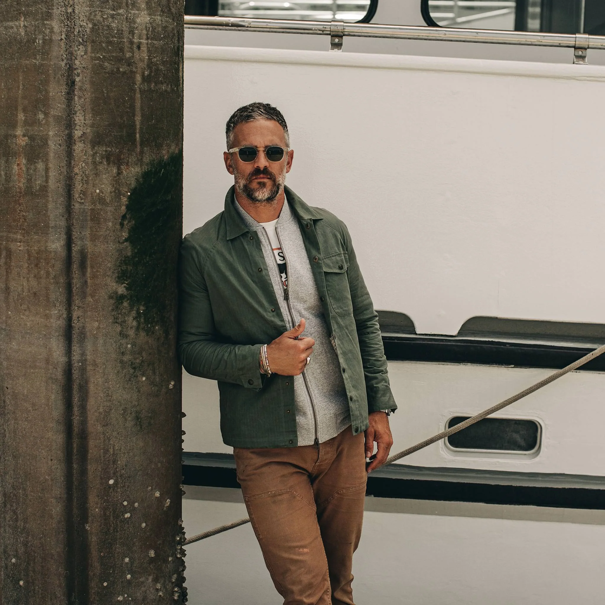 The Lombardi Jacket in Olive Dry Wax - Image 2