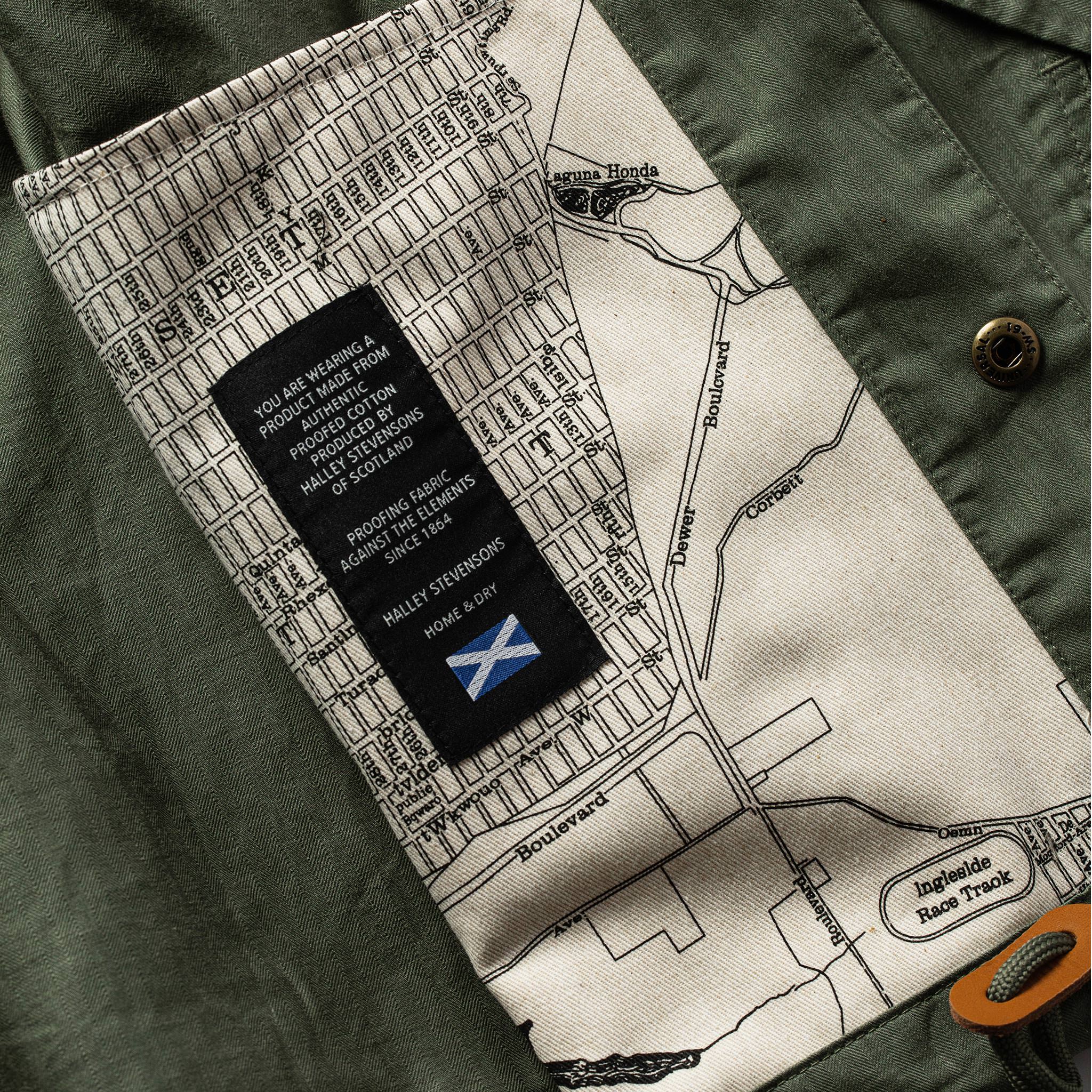 The Lombardi Jacket in Olive Dry Wax - Image 7
