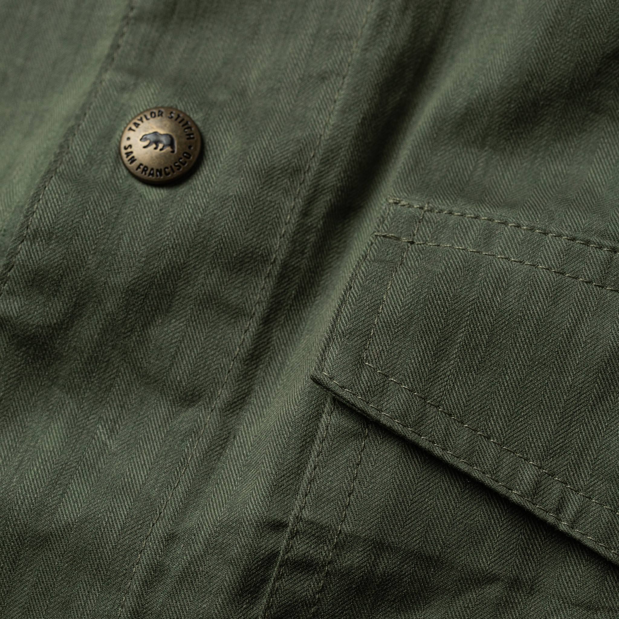 The Lombardi Jacket in Olive Dry Wax - Image 8