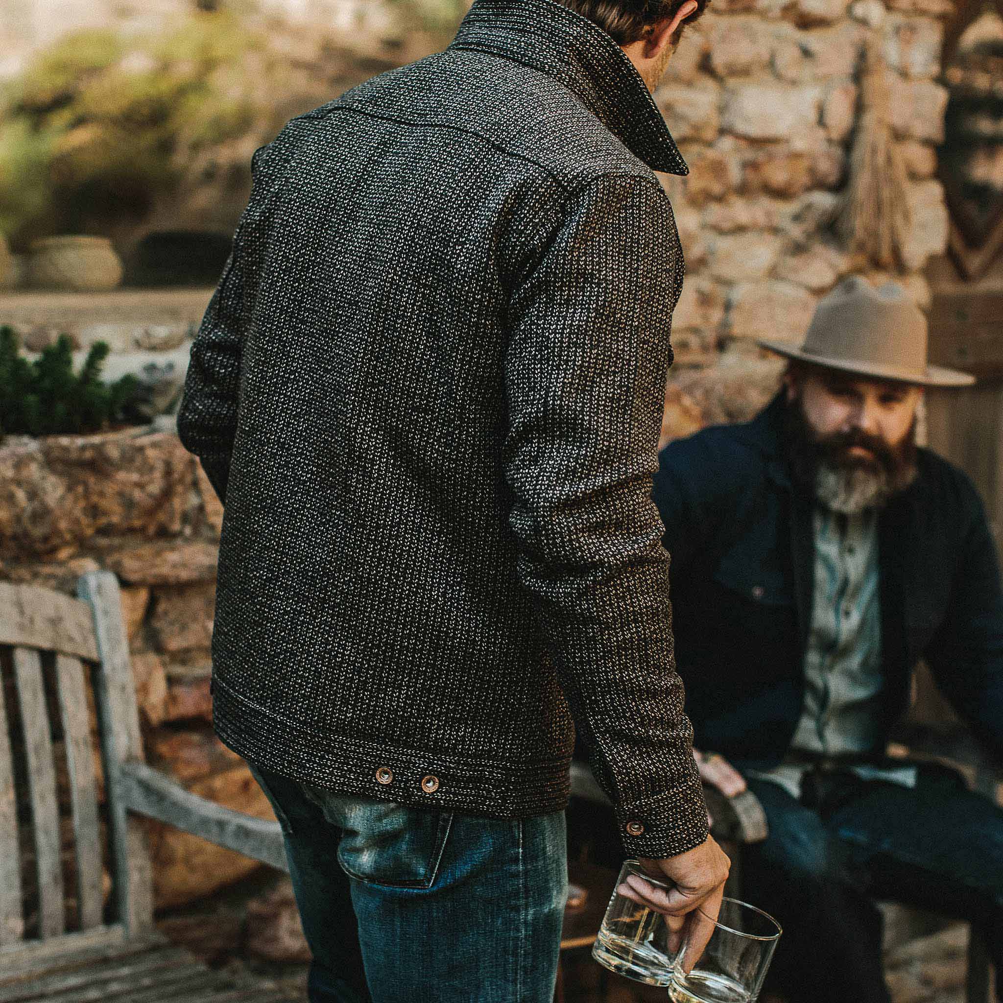 The Long Haul Jacket in Wool Beach Cloth - Image 4