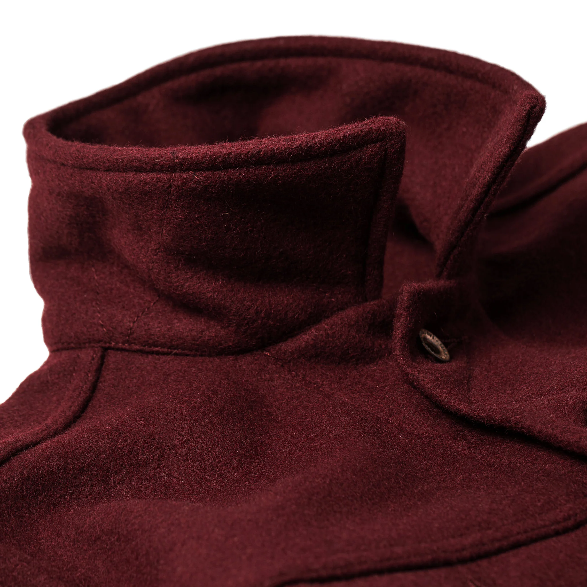 The Long Haul Jacket in Burgundy Melton Wool - Image 9
