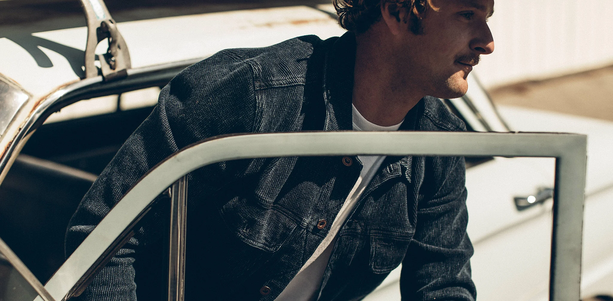The Long Haul Jacket in Indigo Waffle ('18) - Image 12
