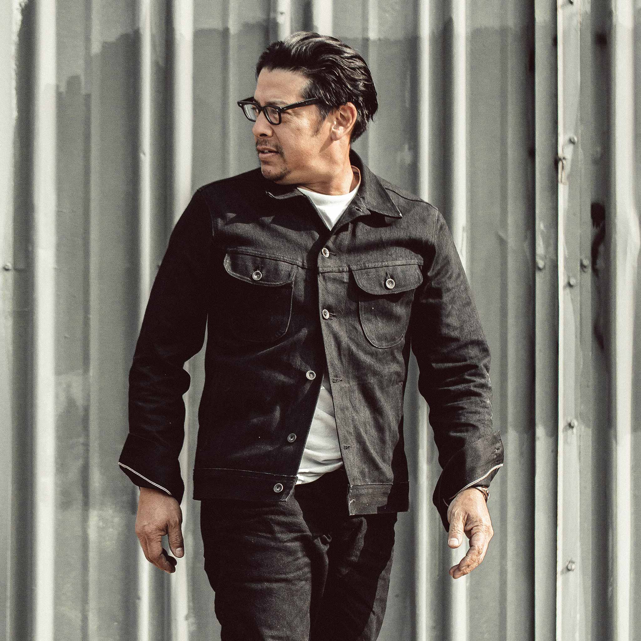 The Long Haul Jacket in Kuroki Mills Black Selvage - Image 7