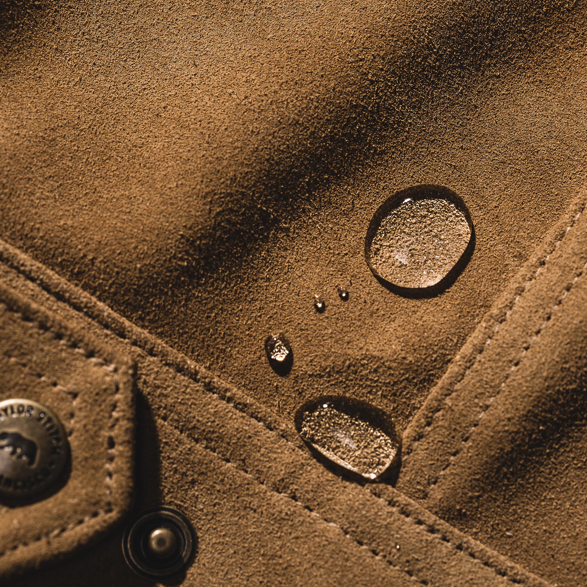 The Long Haul Jacket in Sand Weatherproof Suede - Image 7