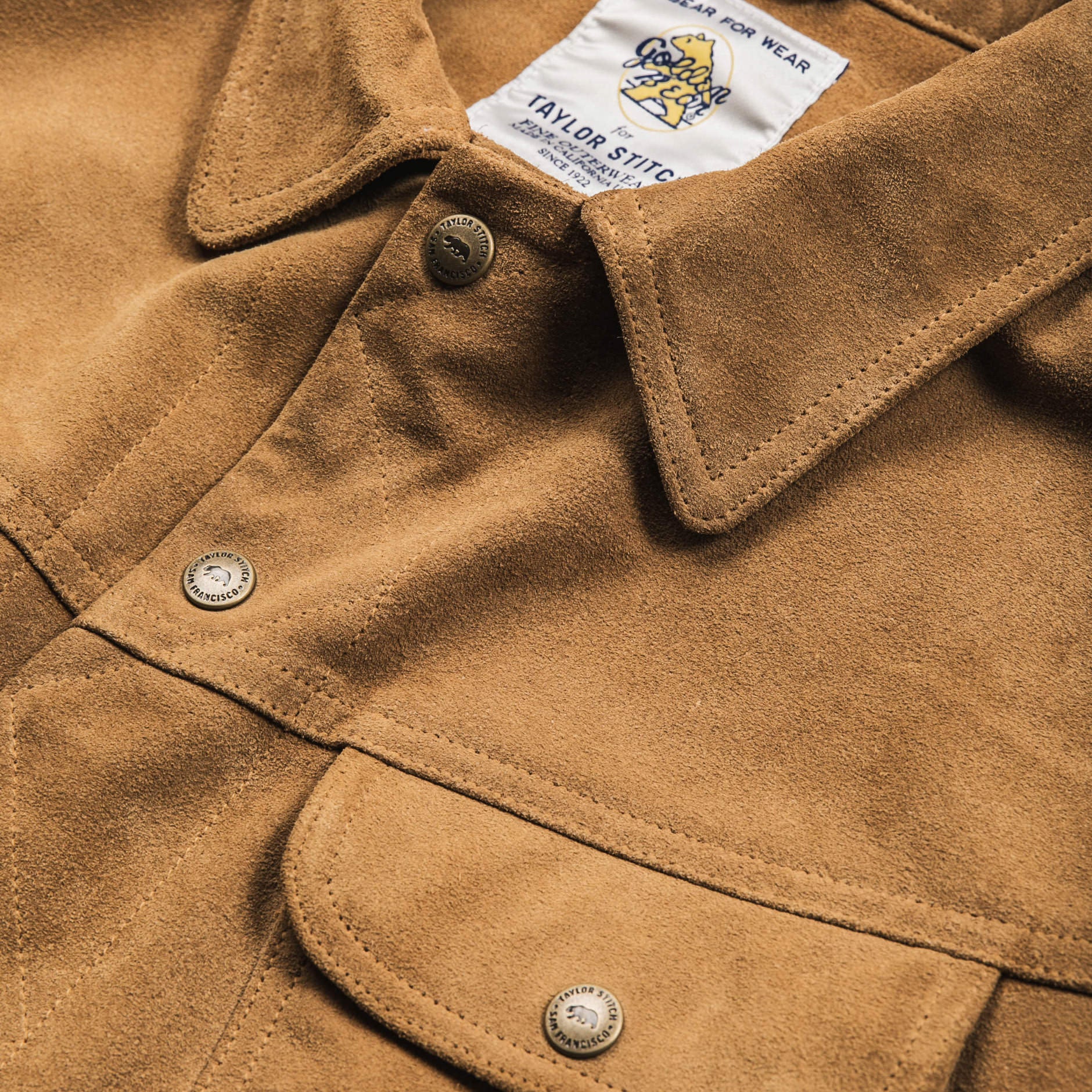 The Long Haul Jacket in Sand Weatherproof Suede - Image 9