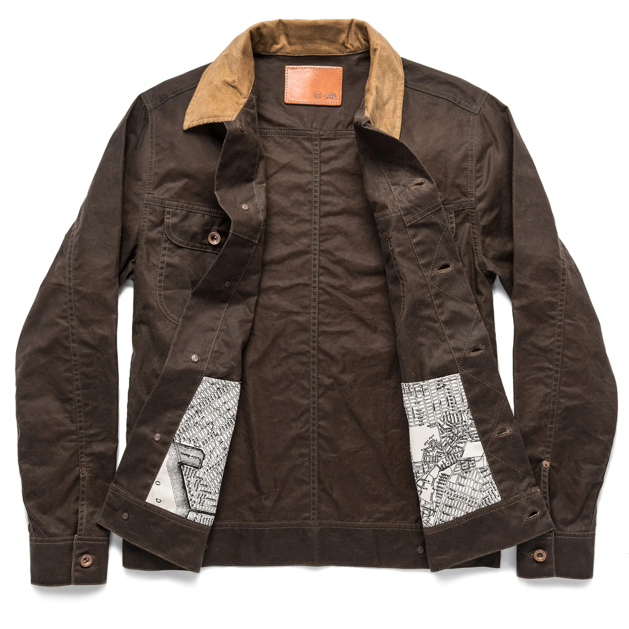 The Long Haul Jacket in Tobacco Waxed Canvas - Image 15