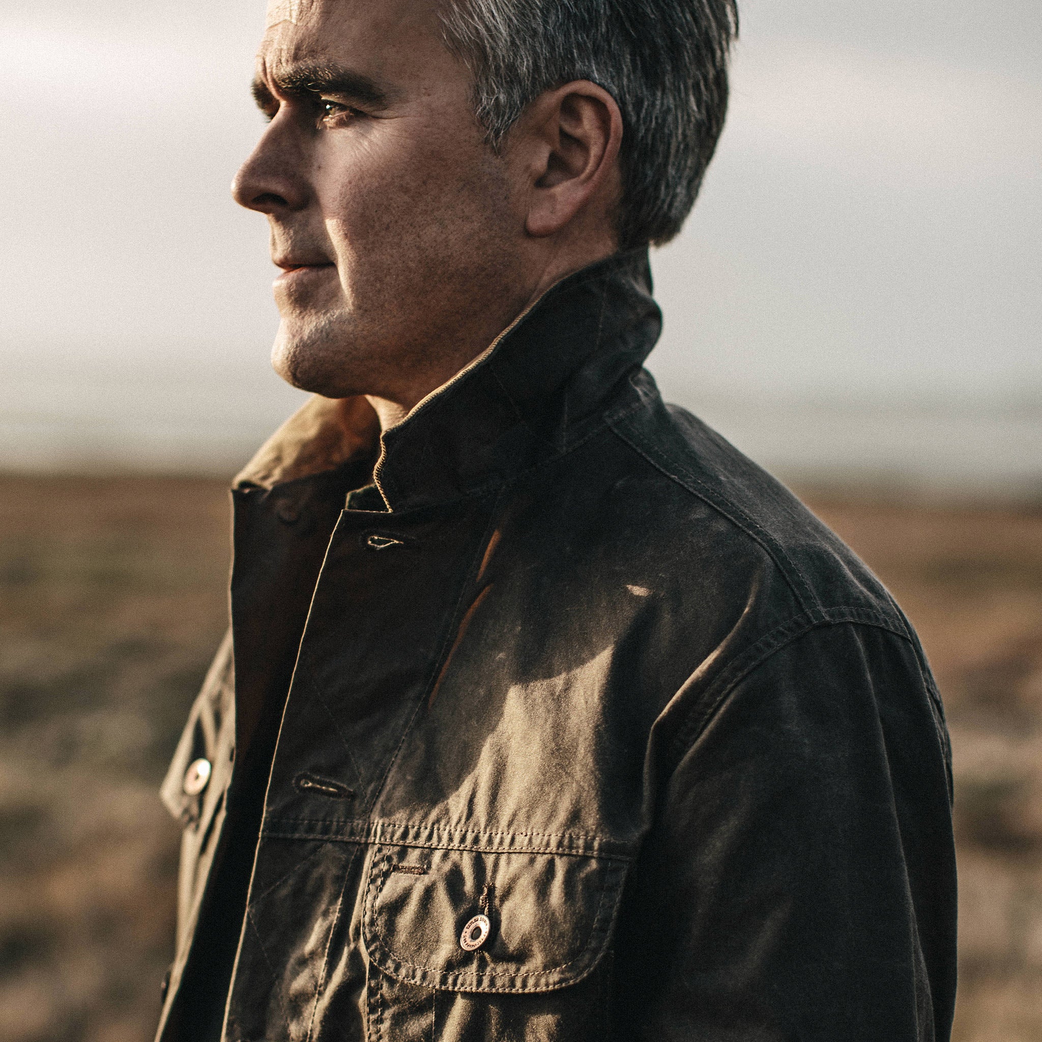 The Long Haul Jacket in Tobacco Waxed Canvas - Image 2