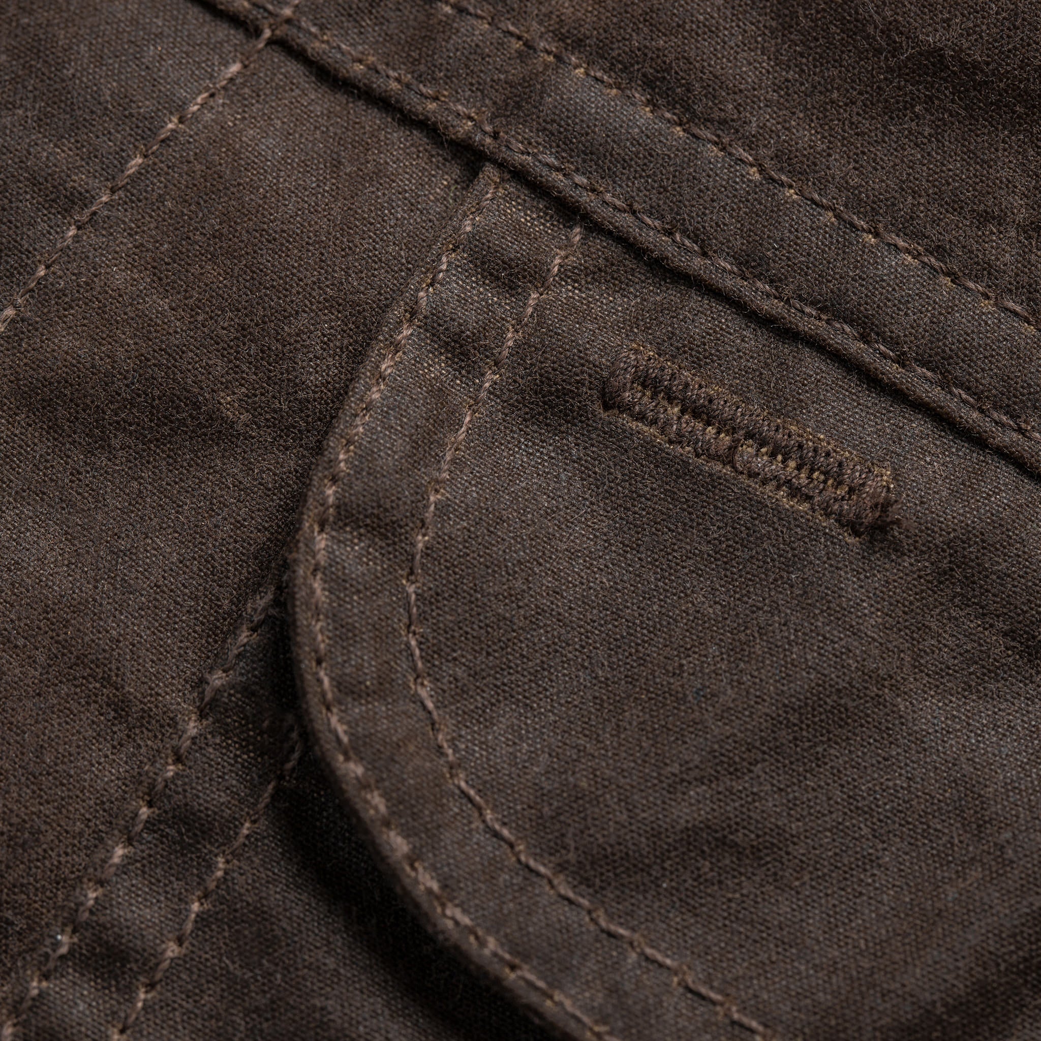 The Long Haul Jacket in Tobacco Waxed Canvas - Image 7