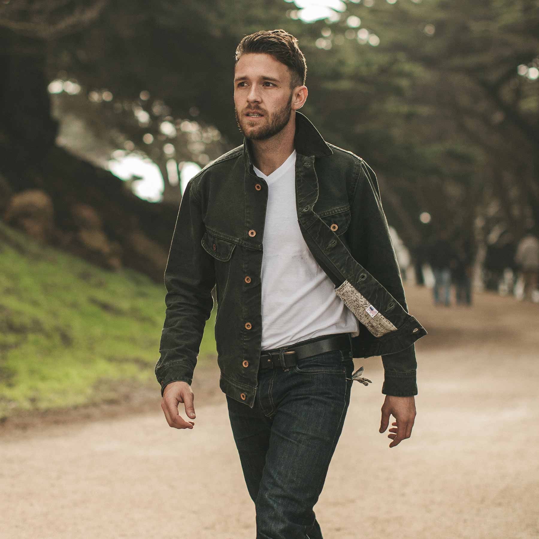 The Long Haul Jacket in Washed Olive Duck - Image 2