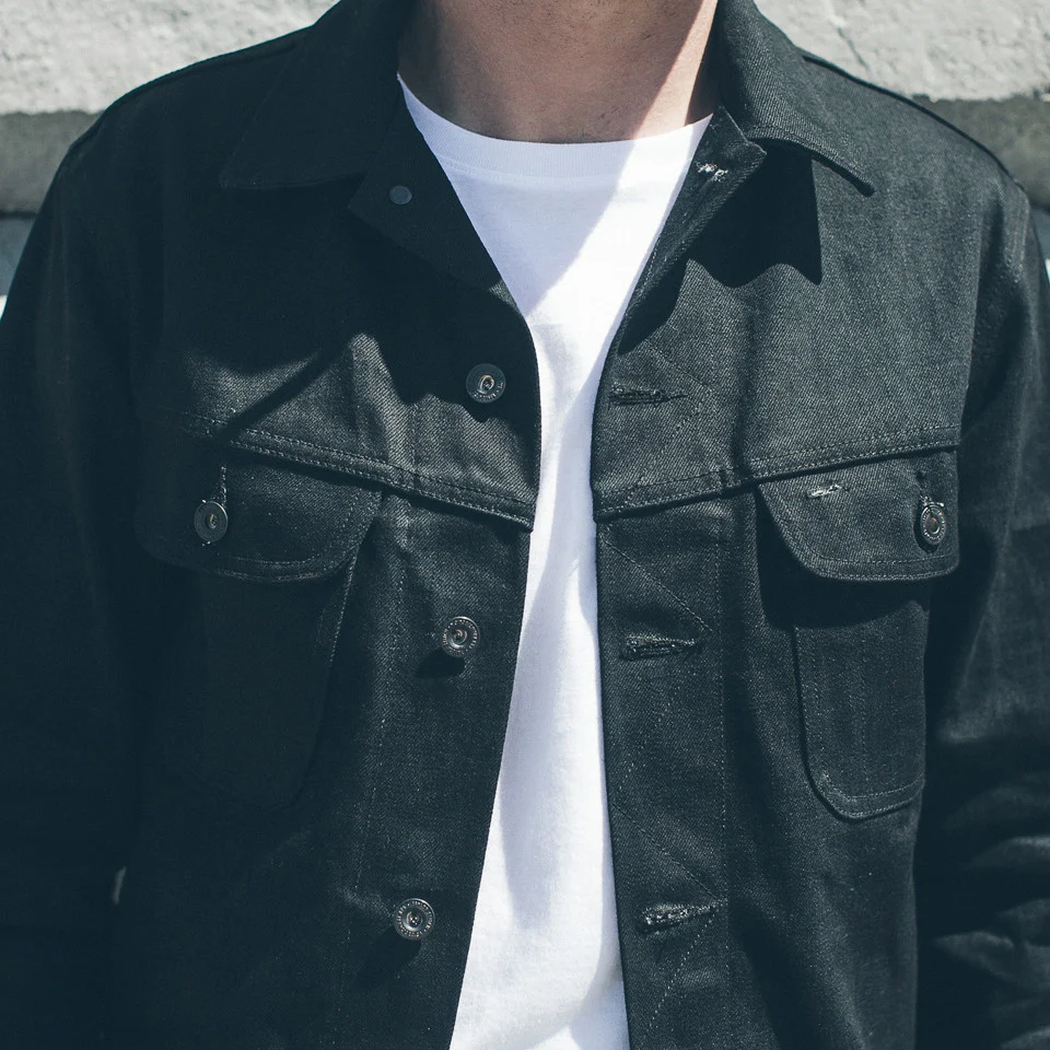 The Long Haul Jacket in Yoshiwa Mills Black Selvage - Image 5