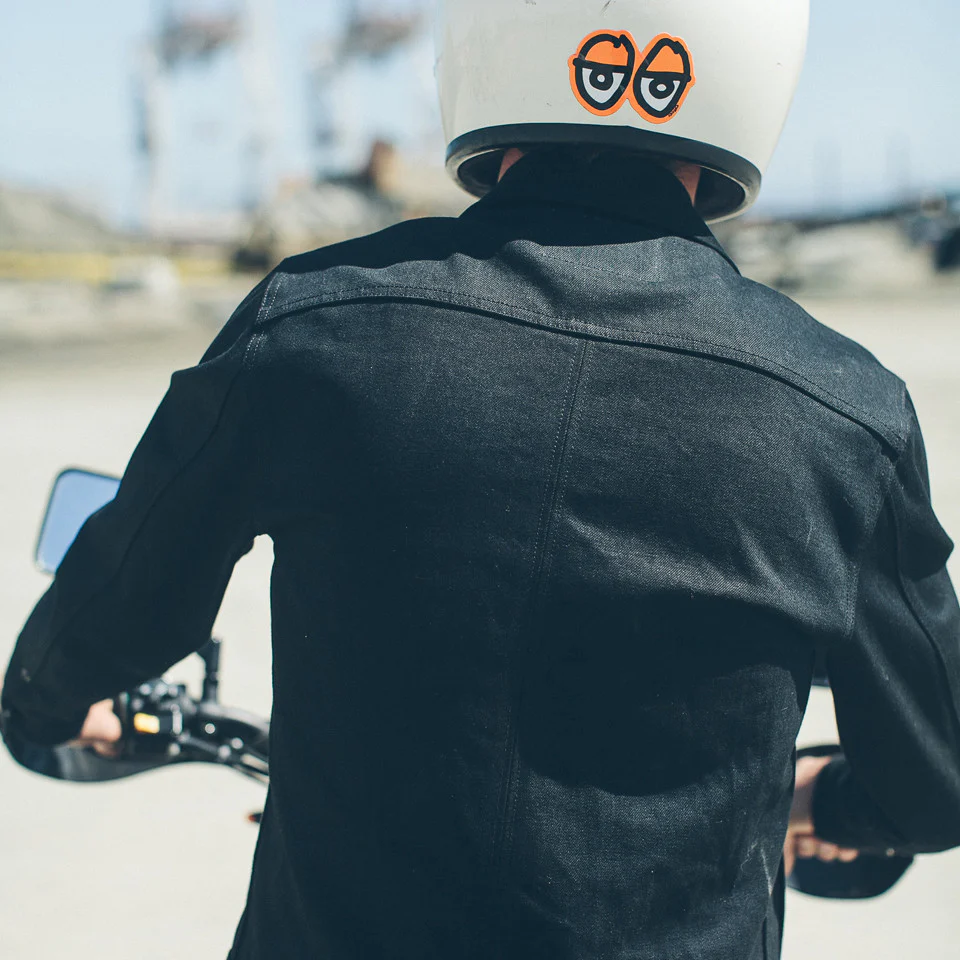 The Long Haul Jacket in Yoshiwa Mills Black Selvage - Image 7
