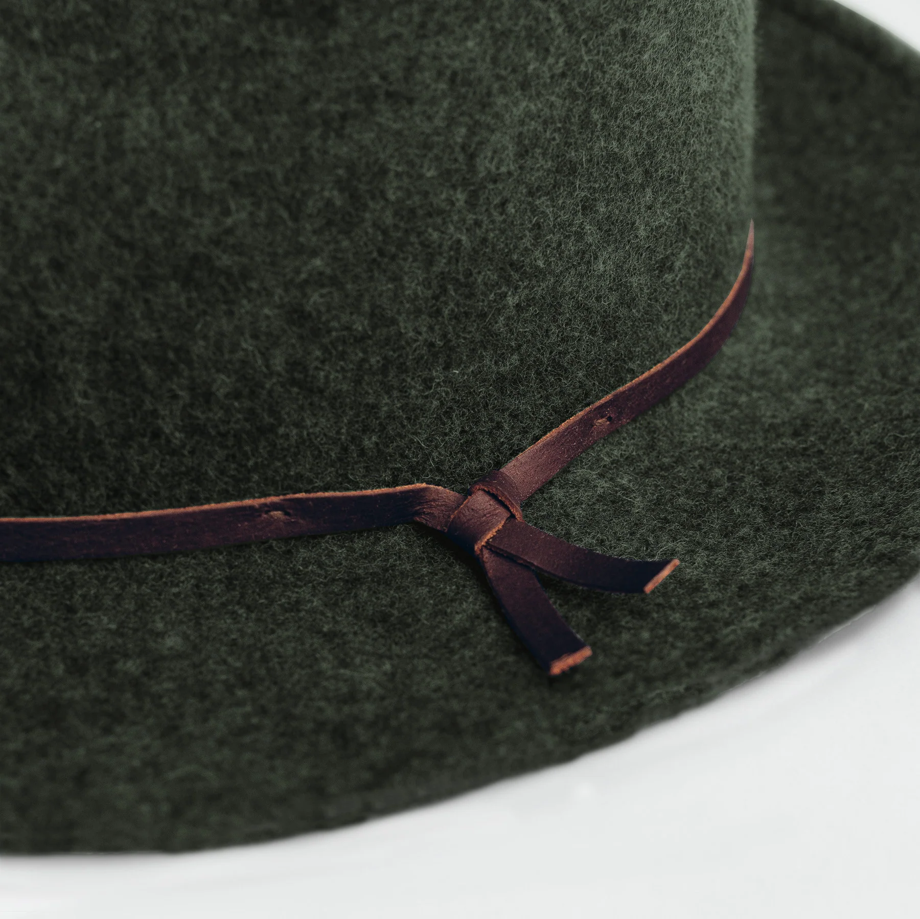 The Luke Fedora in Olive - Image 3