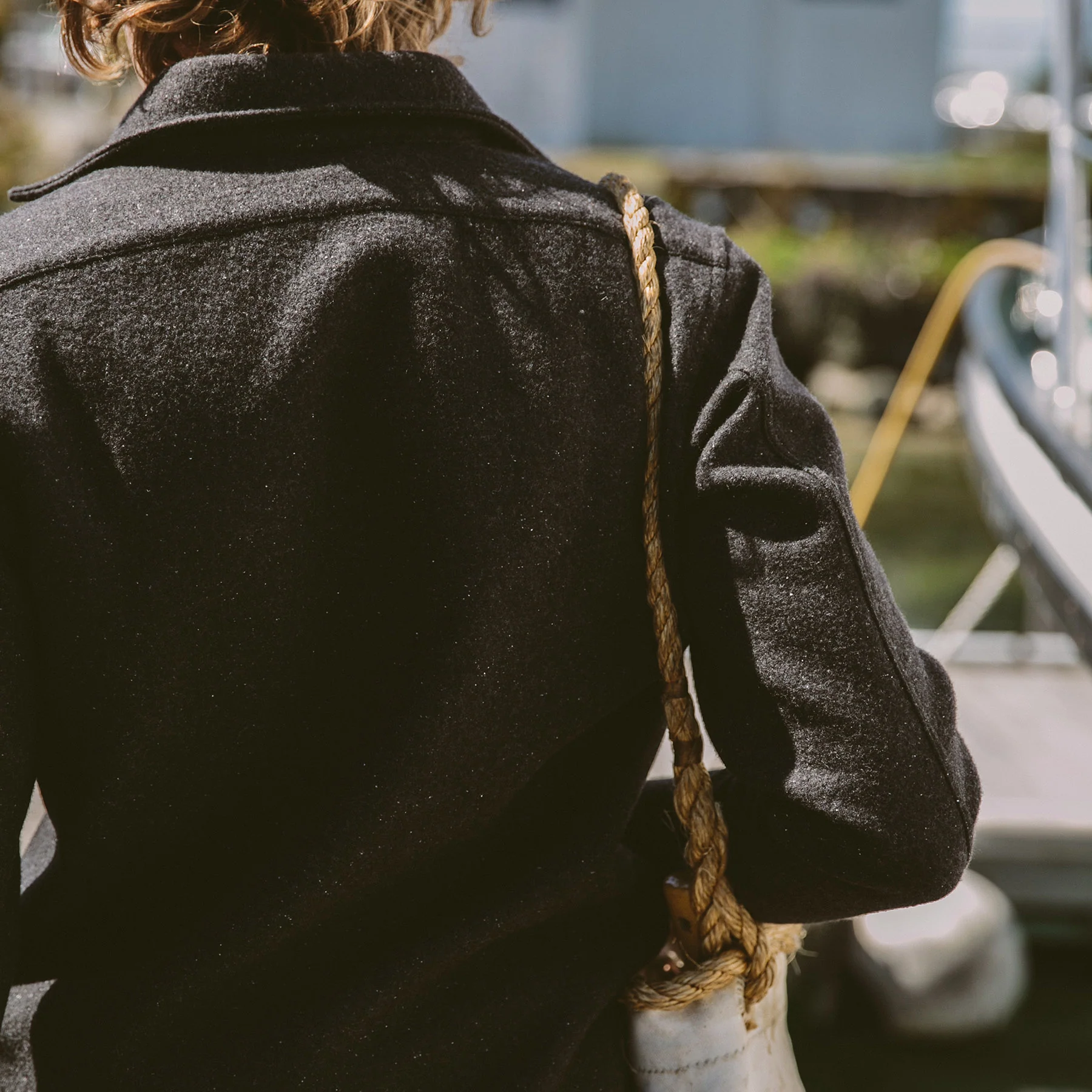 The Maritime Shirt Jacket in Charcoal - Image 4