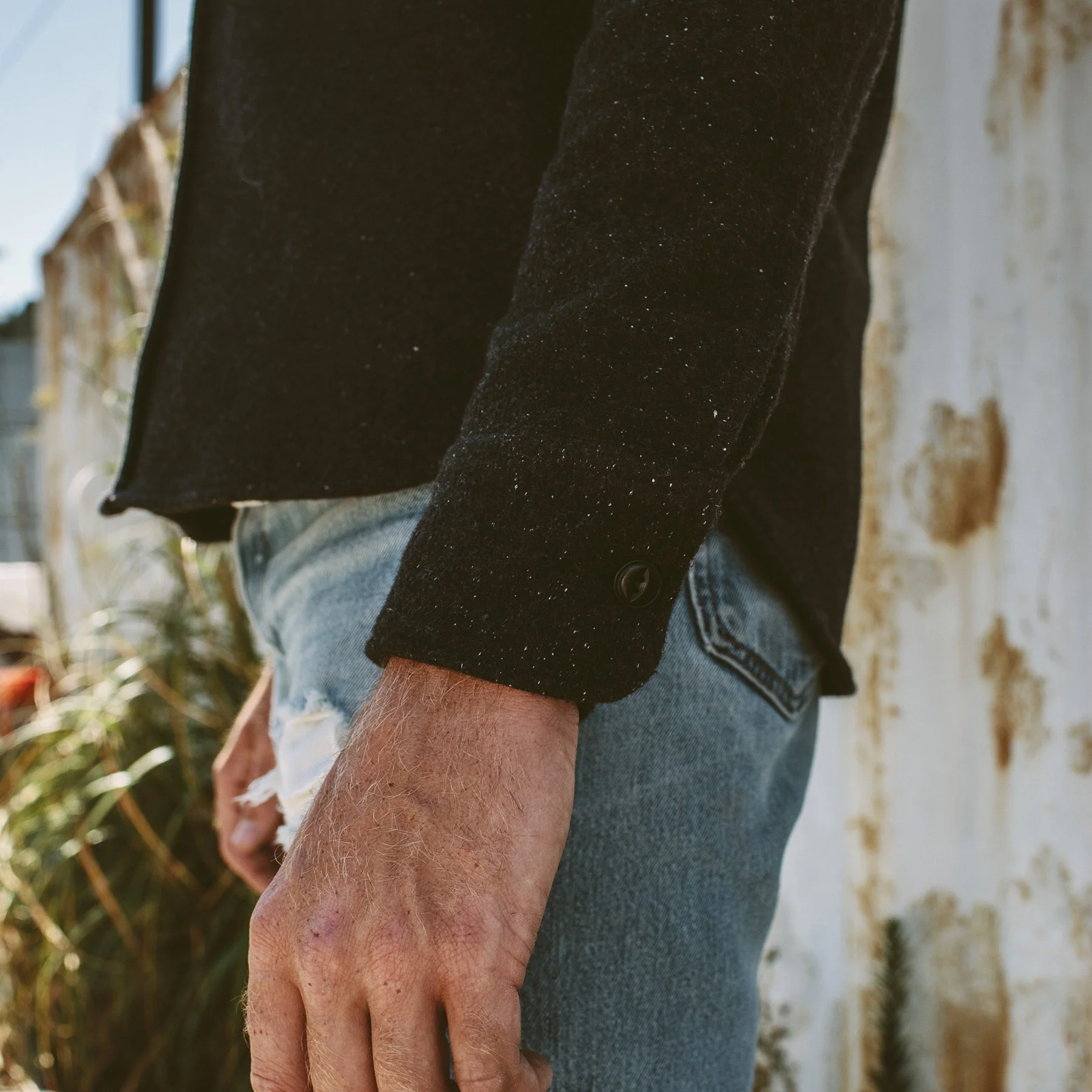 The Maritime Shirt Jacket in Charcoal - Image 7